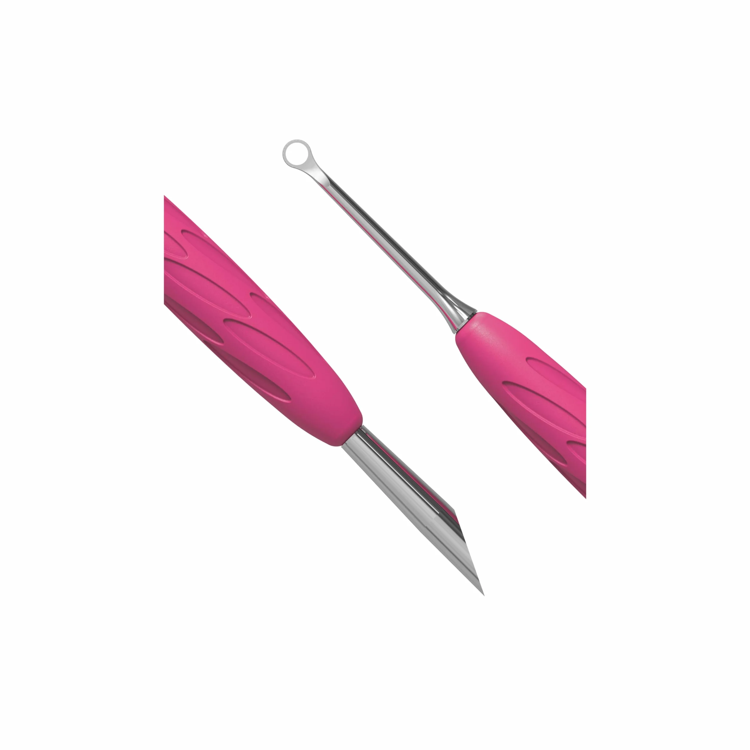 STALEKS PRO by Natury Nails Popychacz do skórek z silikonowym uchwytem Gummy, stal nierdzewna. UNIQ 11/2
