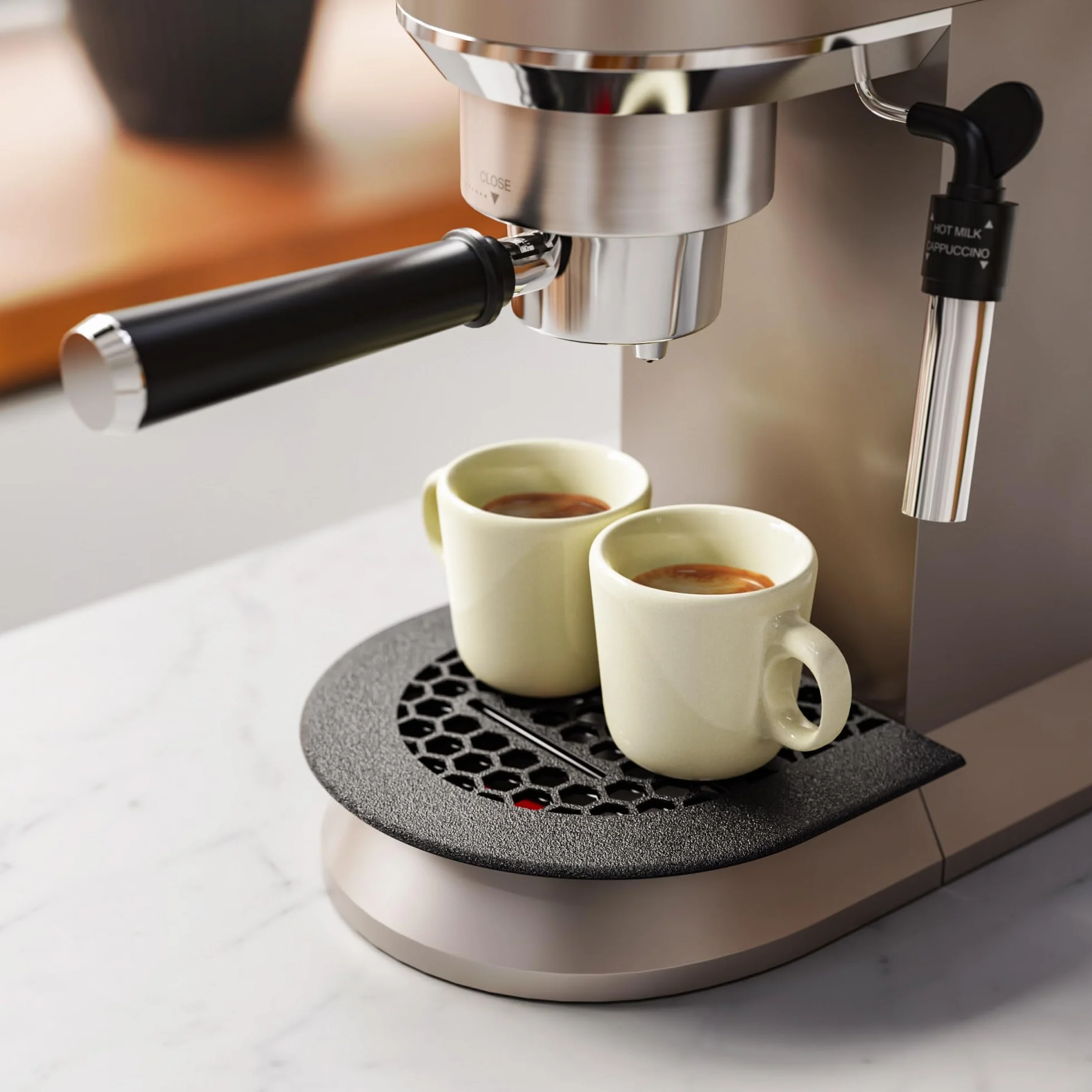 Mobilefox Ociekacz pasujący do Delonghi Dedica 685 885 blacha ociekowa powiększenie ekspres do kawy ochrona przed pryskaniem