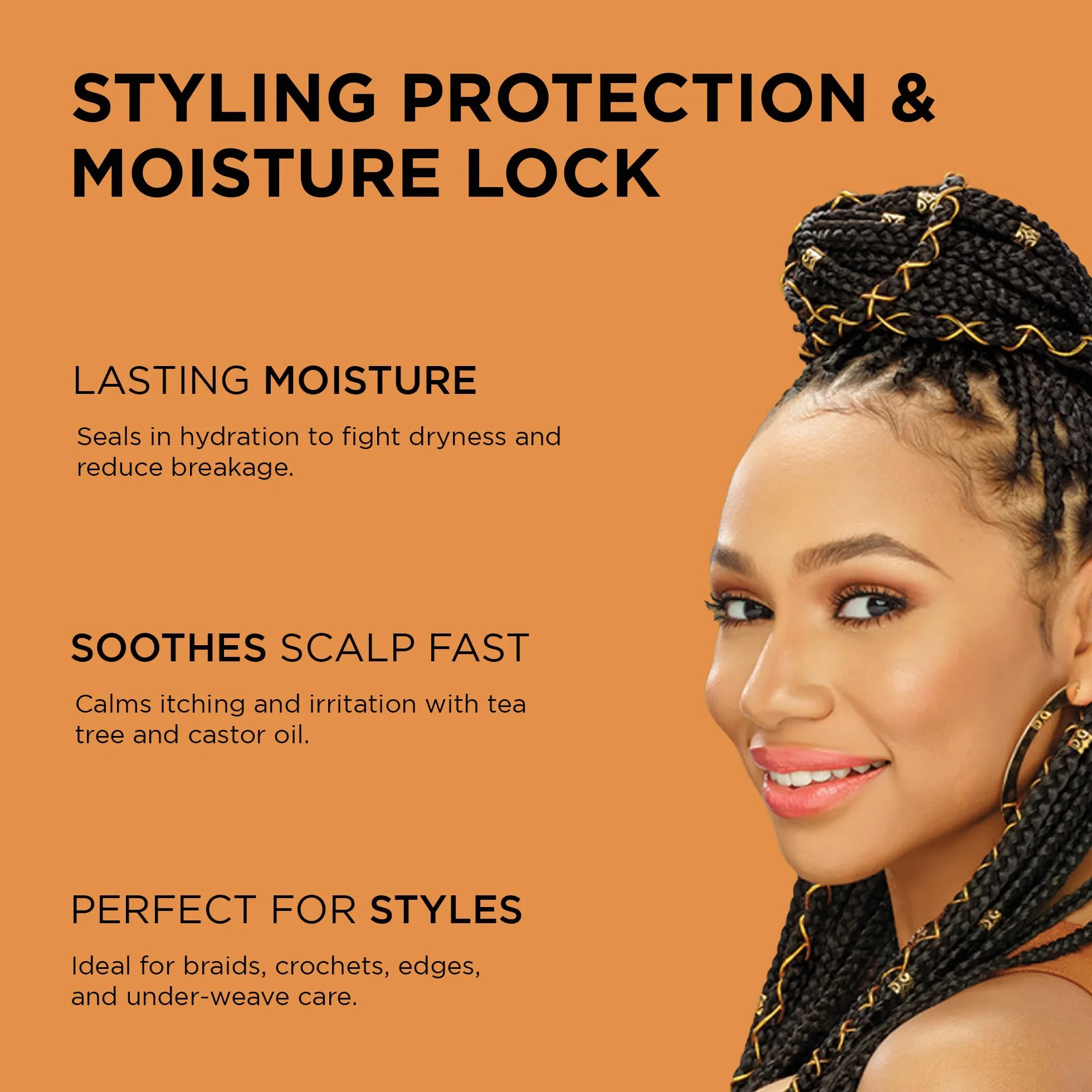 African Pride Black Castor Hair & Scalp Sealing Oil
