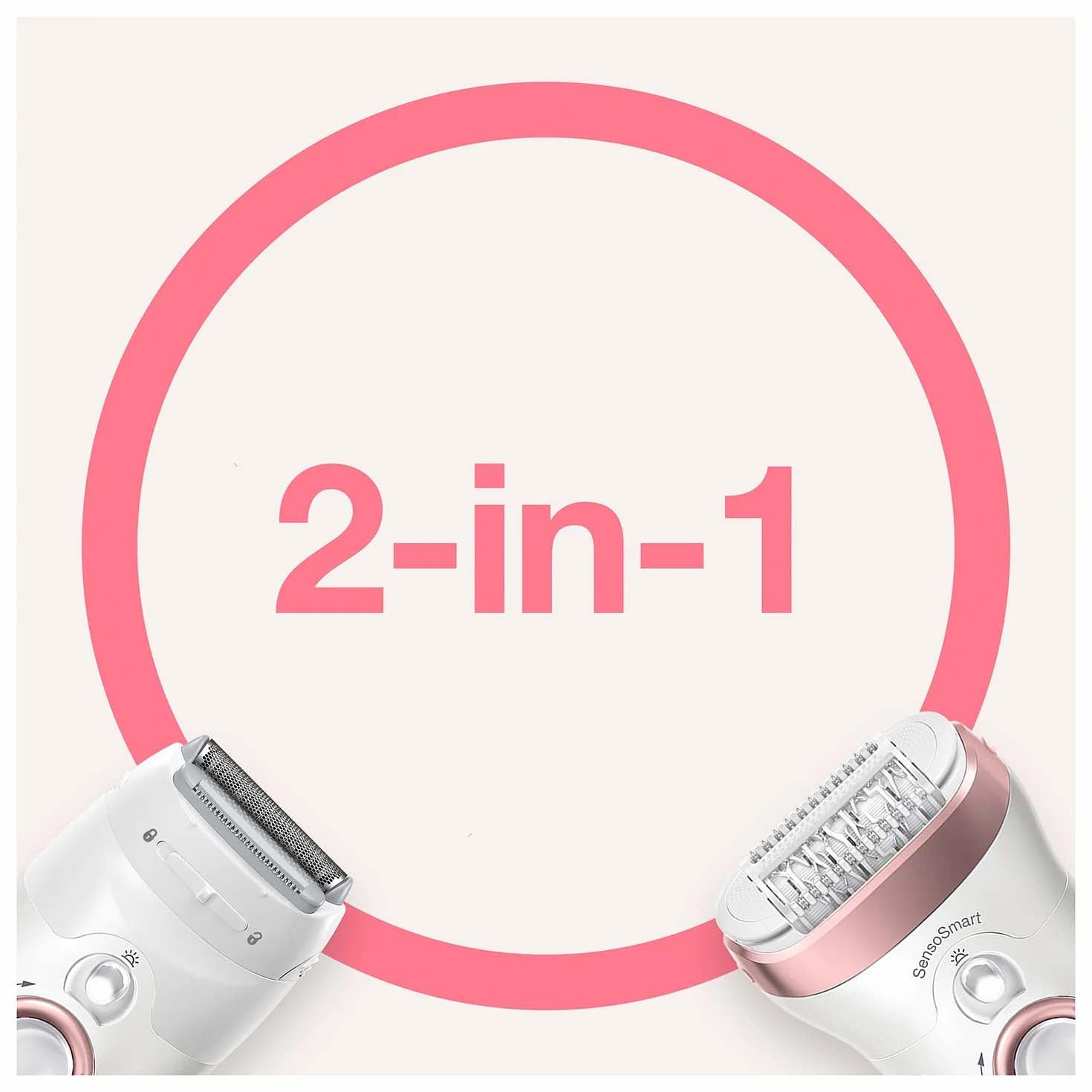 Braun Silk-Épil 9 9-720 4210201285267 Depilator, Różowe Złoto/Biały, 6 Elementów