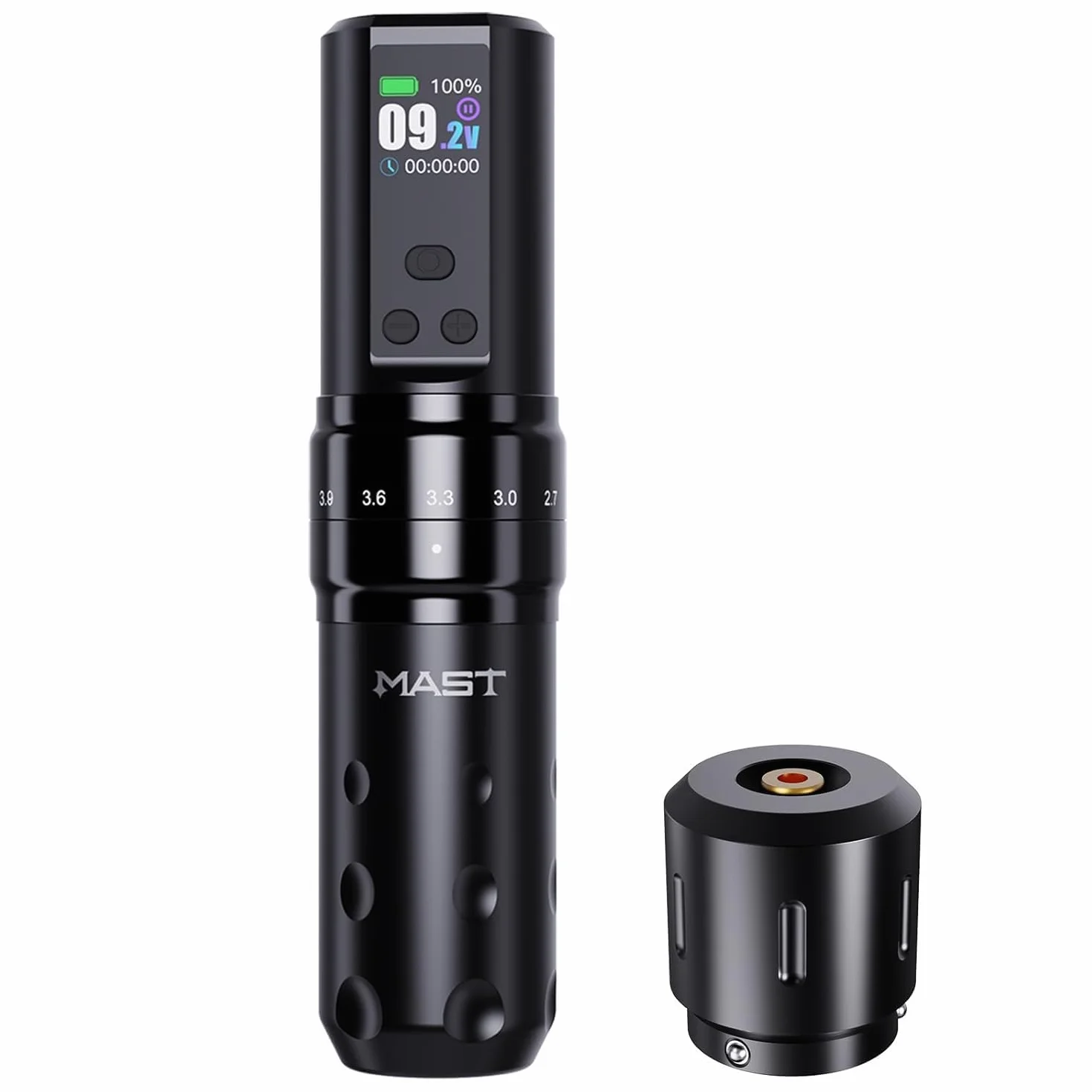 Mast Fold2 Pro Wireless Tattoo Machine Pen Rotary Cordless Tattoo Gun 7 Strokes Length 2000mAh Battery Powerful Motor by Mcore RCA Connector for Pro Artists