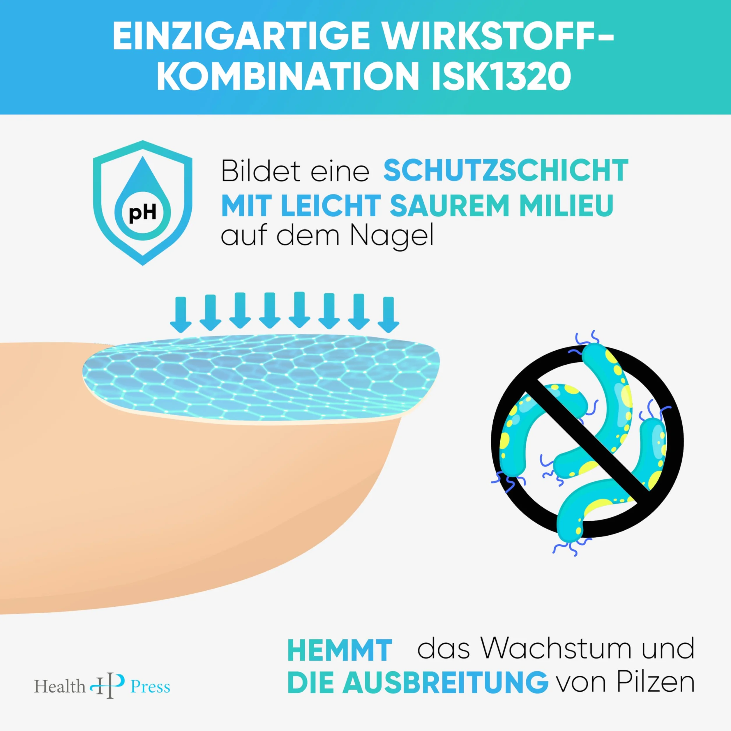 Health Press® Środek do usuwania grzybicy paznokci – 10 ml płyn przeciw grzybicy paznokci – do stóp i dłoni – kuracja do paznokci dla diabetyków – środek grzybiczy paznokci do