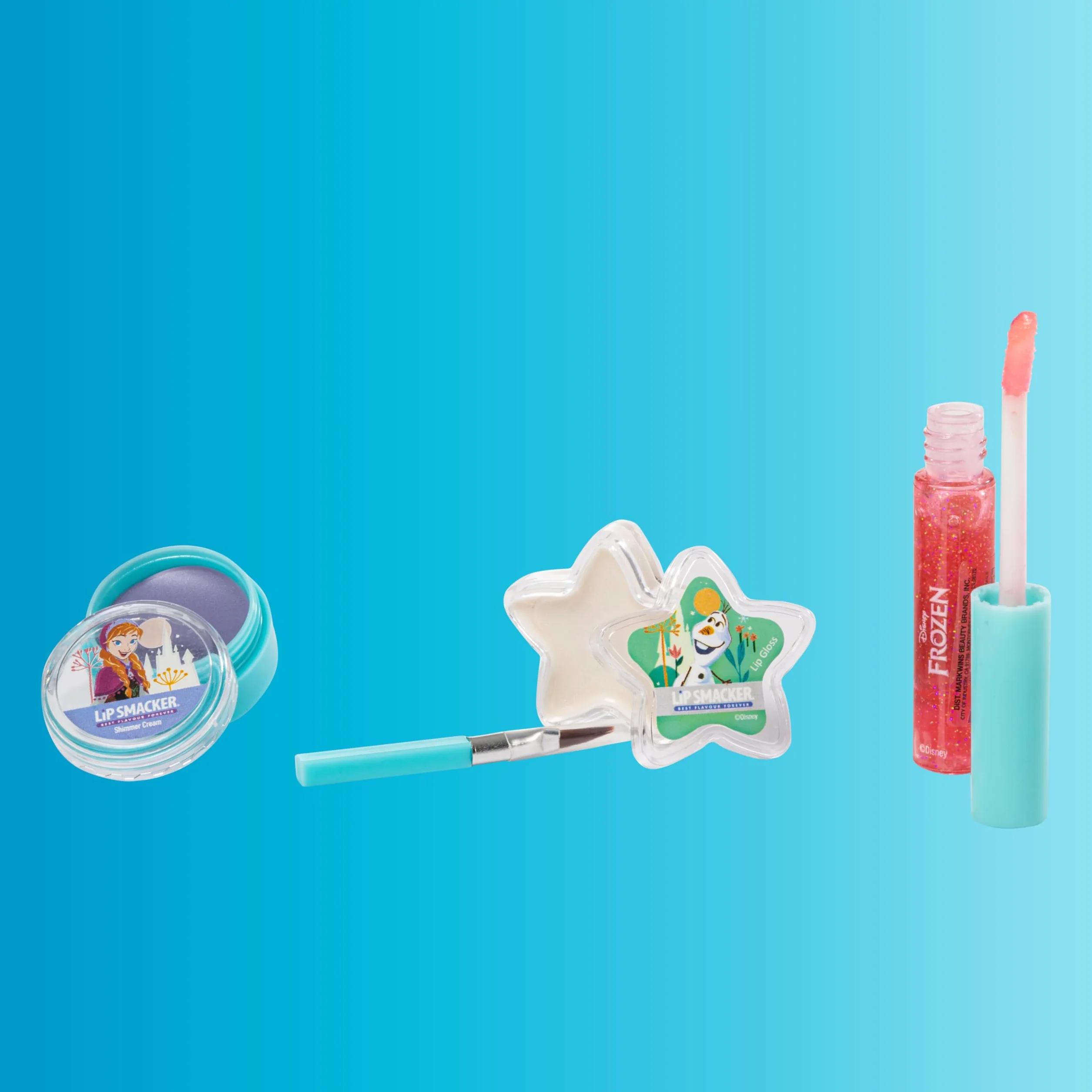 Lip Smacker Frozen Essential Makeup Bag Zestaw do Makijażu Kraina Lodu dla Dziewczynki z Błyszczykiem do Ust