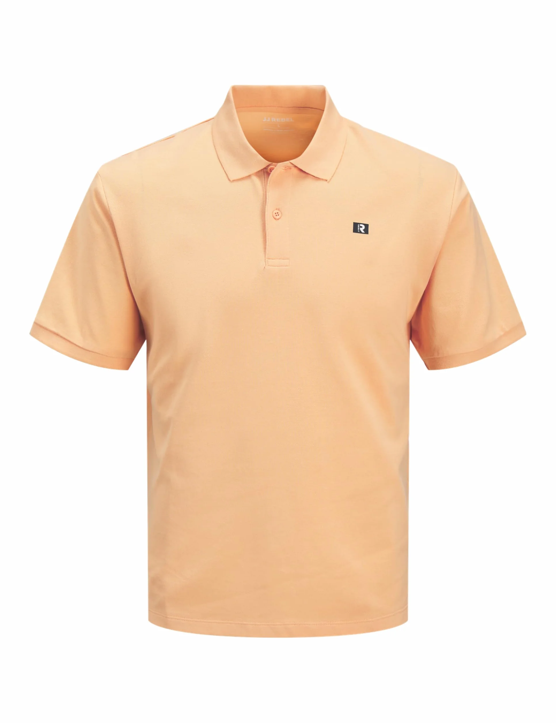 Jrebflag Rebel Logo Polo Ss, Apricot Ice, M