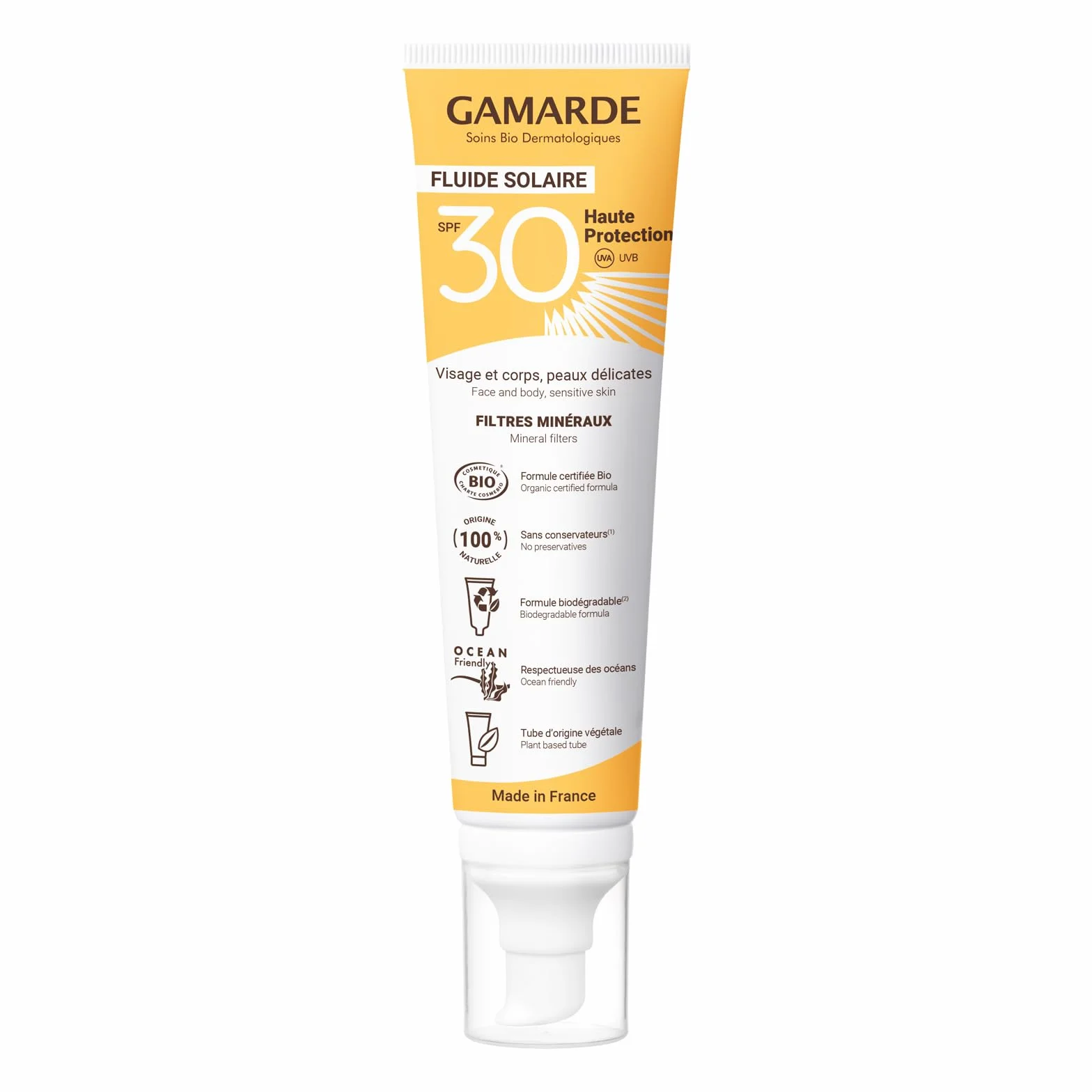 SPF30 organiczny płyn słoneczny 100 ml