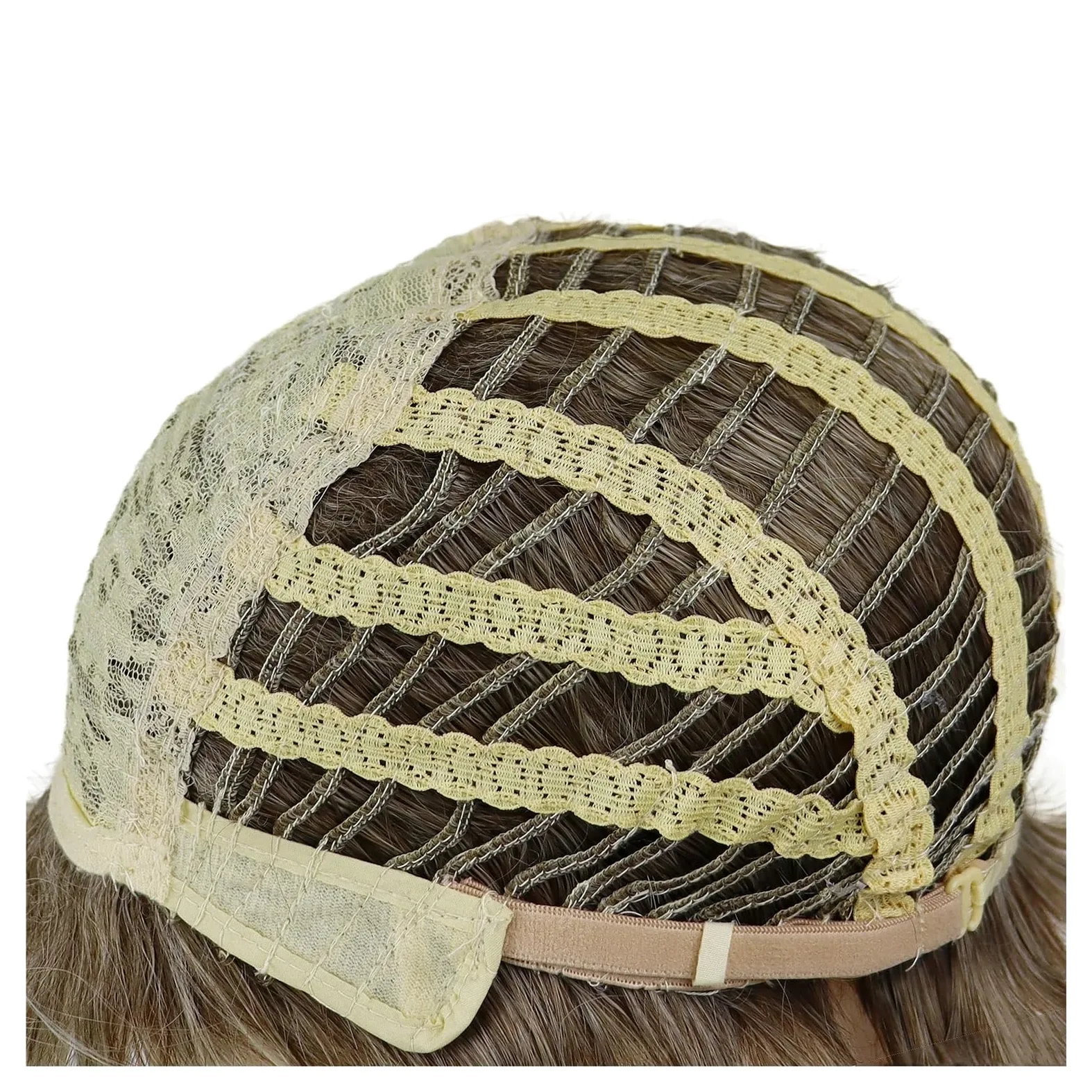 1 szt. Syntetyczna peruka z krótkim bobem i grzywką Proste blond peruki dla kobiet fryzury Mama Prezenty Moda Codzienny Cosplay Śmieszne