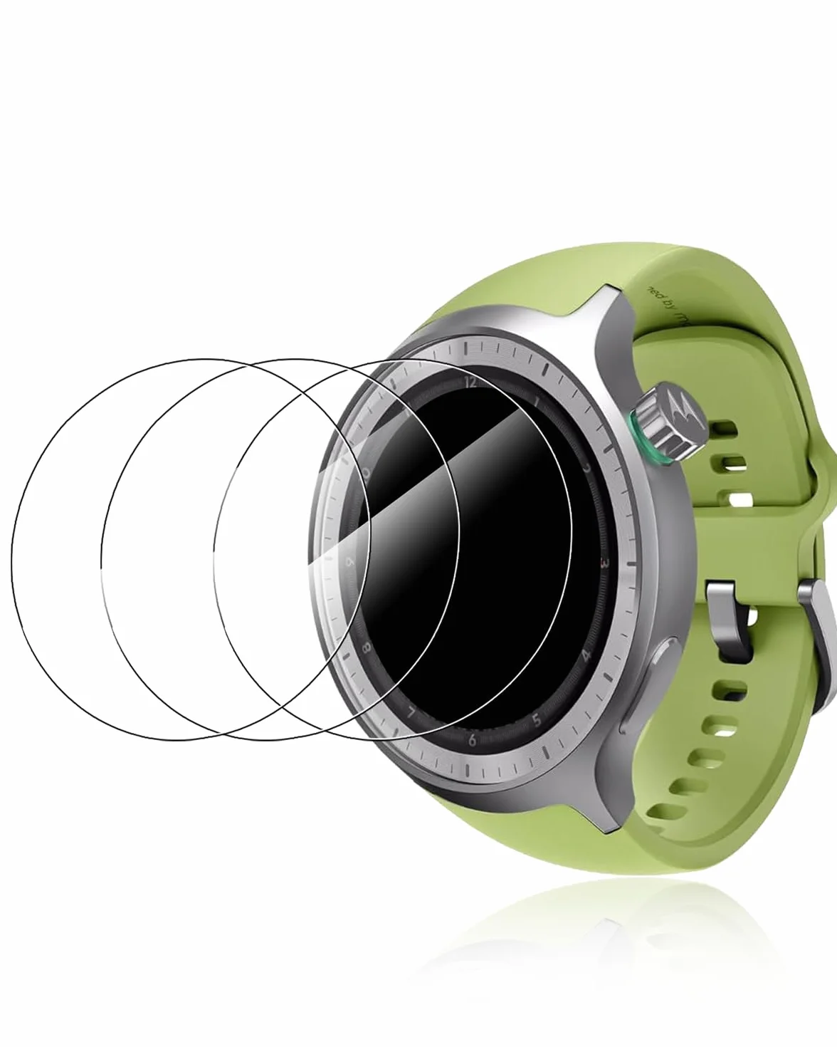 (3 sztuki) folii ochronnej do Motorola Moto Watch 2026 Smartwatch, yystao hartowane szkło folia ochronna na wyświetlacz, wysoka rozdzielczość, odporna na zarysowania, wrażliwa na dotyk, twardość 9H