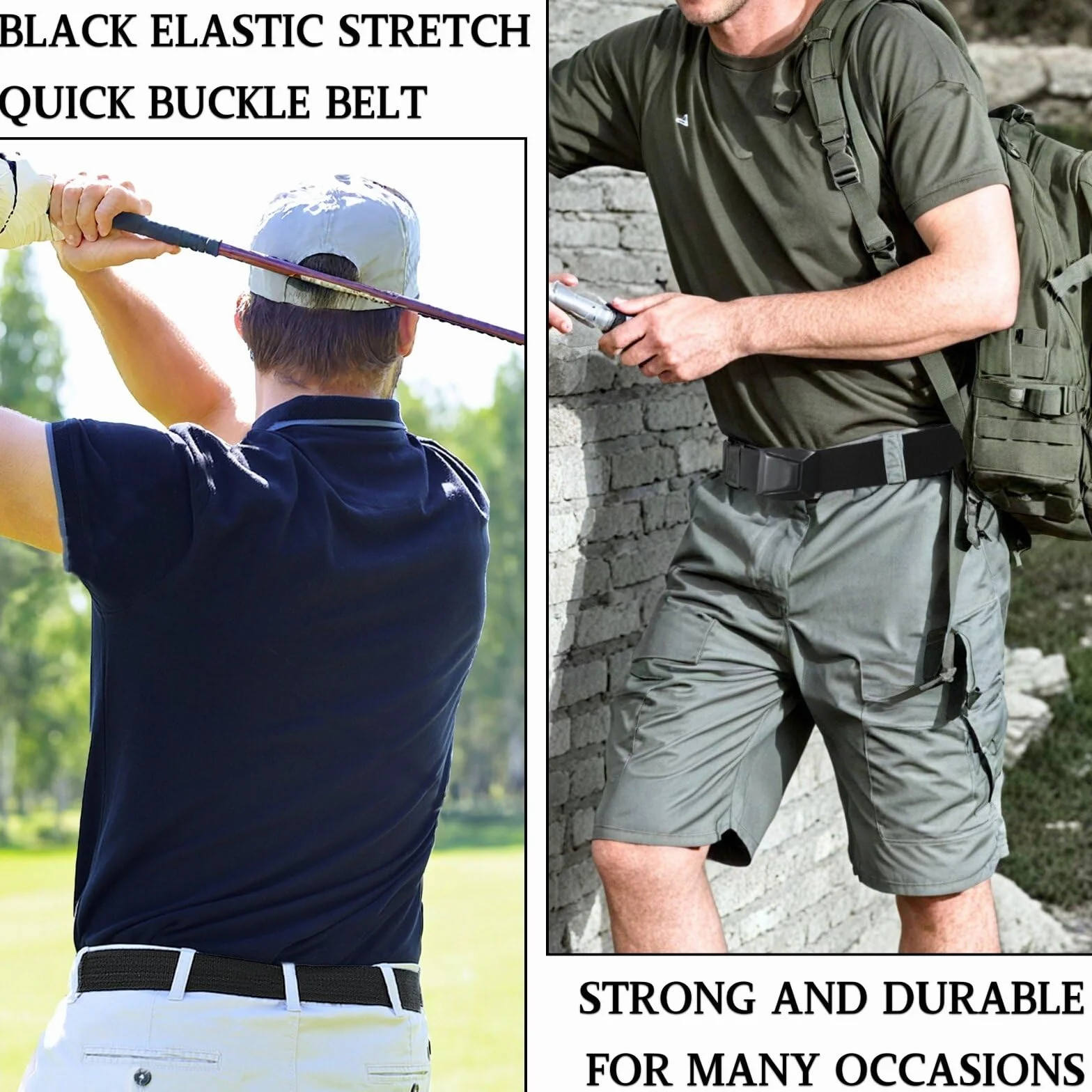 KEYRI Męski pasek taktyczny nylonowe wojskowe paski robocze elastyczne tkane paski unisex tkanina pleciona regulowana tkanina płócienna golf wojskowy turystyczny pas do jazdy na czas wolny sport