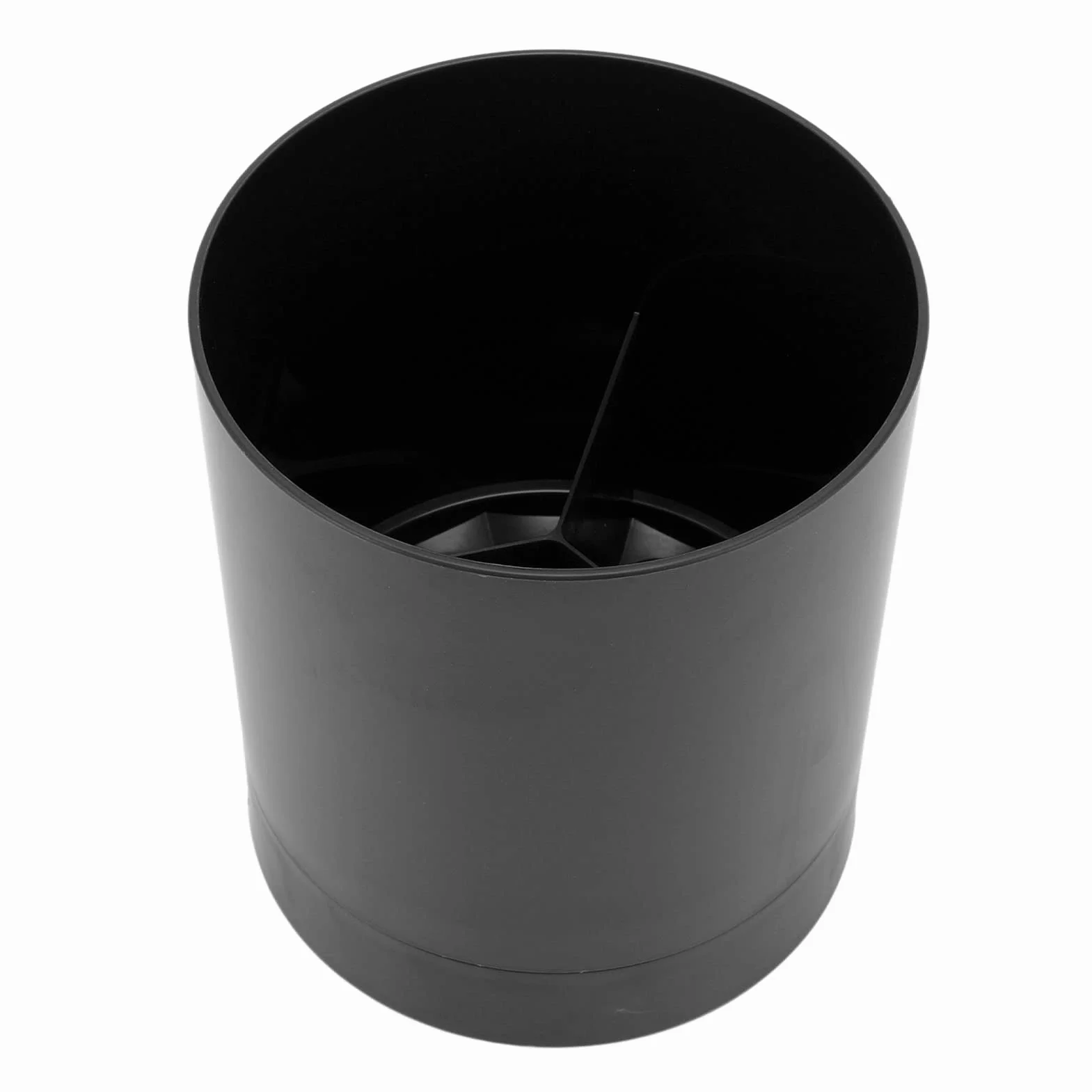 Uchwyt na Przybory Kuchenne Wykonany z PP, Obrót o 360 Stopni, Antypoślizgowe Dno, Uchwyt na Przybory Kuchenne do Przechowywania Przyborów Kuchennych w Kuchni (BLACK)