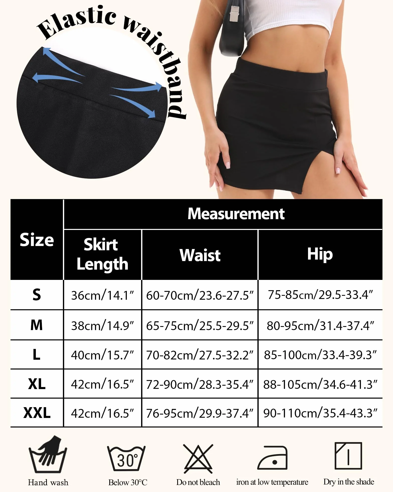Damska mini spódnica ołówkowa z wysokim stanem rozcięcie seksowna elastyczna czarna dopasowana mini spódnica bodycon
