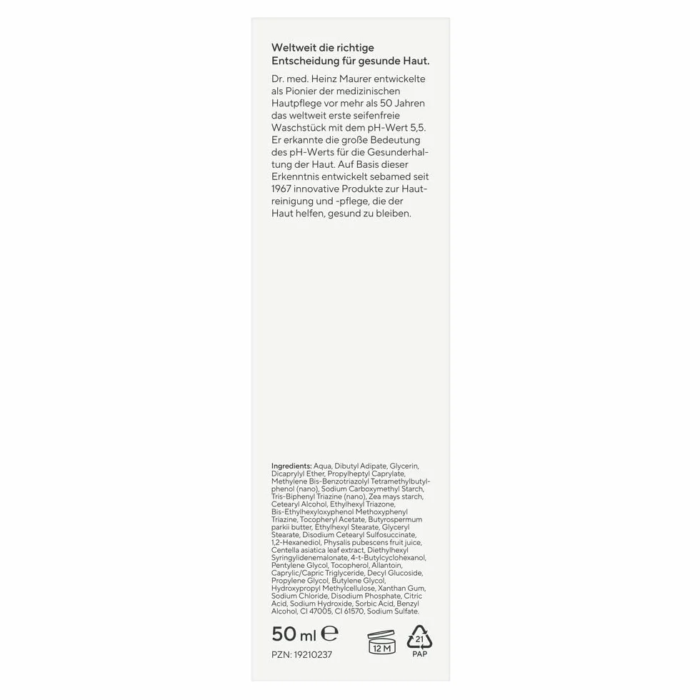 SEBAMED Krem na dzień bez zaczerwienienia z filtrem SPF 20, zmniejsza zaczerwienienia twarzy, nadaje się do pielęgnacji twarzy z trądzikiem różowatym, bez perfum, przeciw zaczerwienieniom skóry, 50 ml