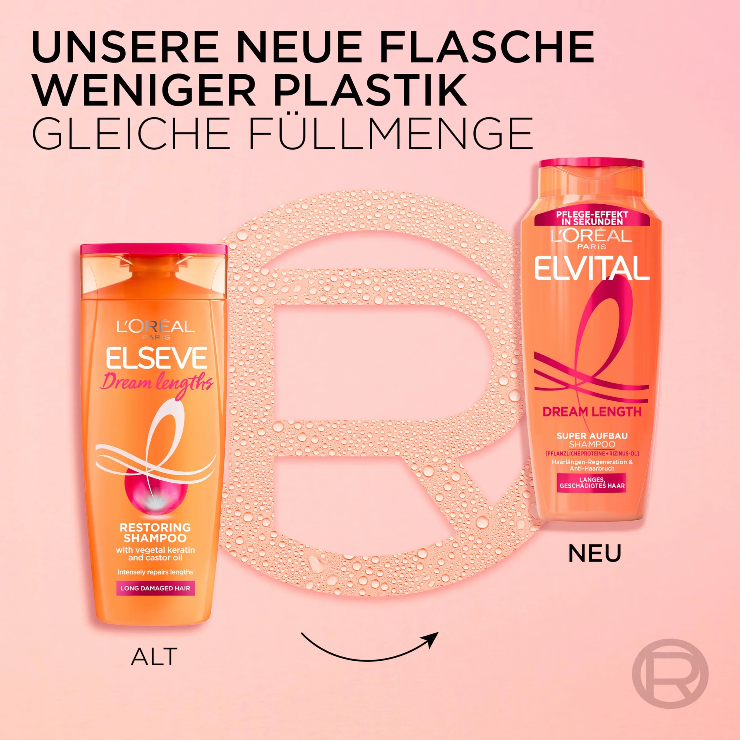 L'Oréal Paris Elvital Dream Length Super szampon regenerujący 1000 ml z olejkiem rycynowym