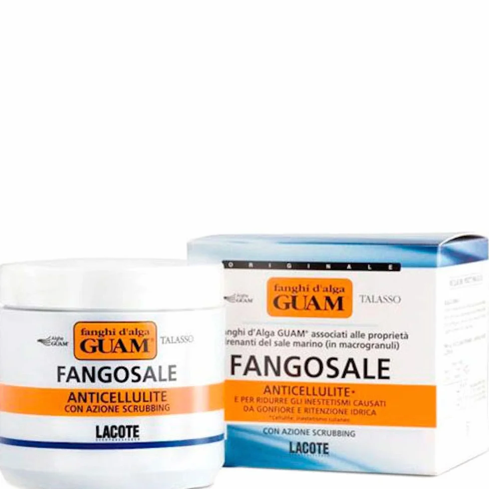 Guam, Talasso sól fango, peeling antycellulitowy z algami morskimi Guam i złuszczającą solą morską w mikrogranulach, wyprodukowano we Włoszech, opakowanie 500 g