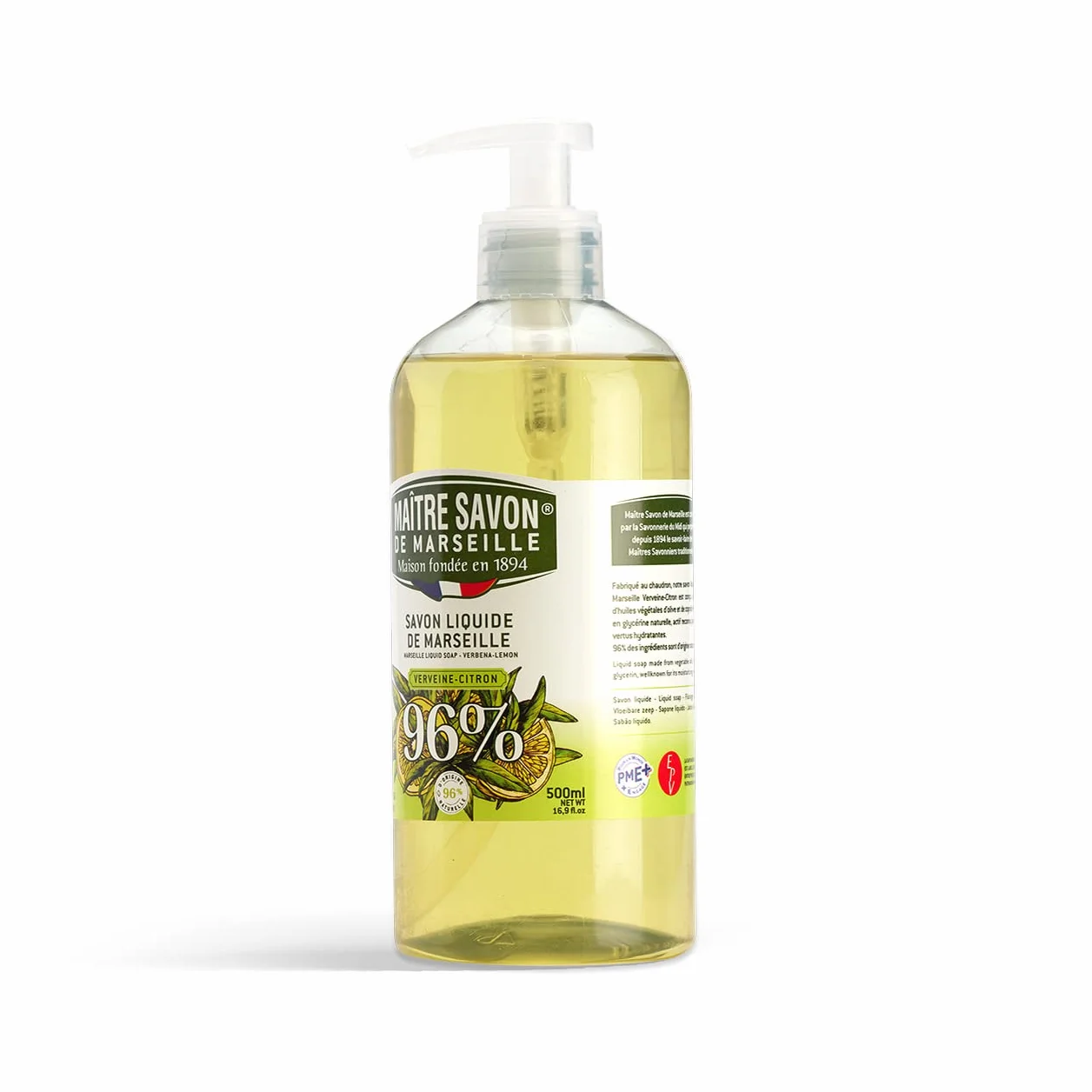 Maître Savon de Marseille 500ml Marsylia Płyn Werbena Cytryna