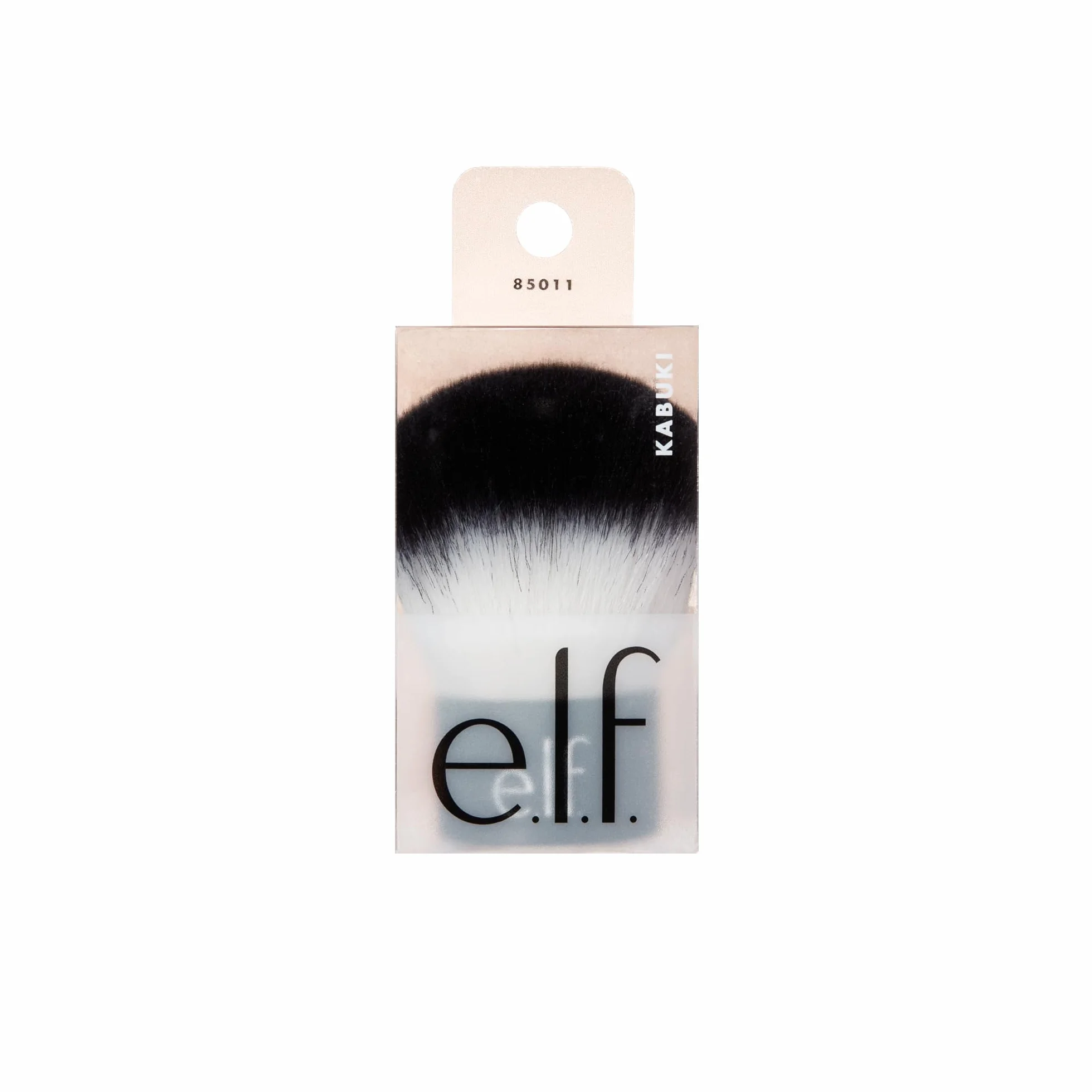 e.l.f., Kabuki Szczotka do twarzy, syntetyczna, wszechstronna, kompaktowa, nakłada bronzer, puder lub zakreślacz, miękki, chłonny, mokry lub suchy produkt, kompaktowy, rozmiar podróżny, 18 g