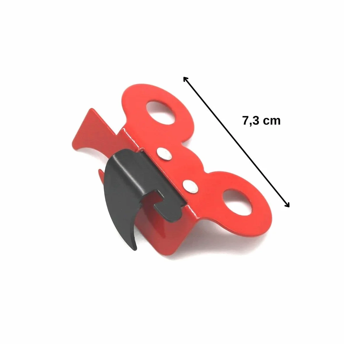 Fackelmann 00888 profesjonalny otwieracz do puszek 2 w 1, czerwony