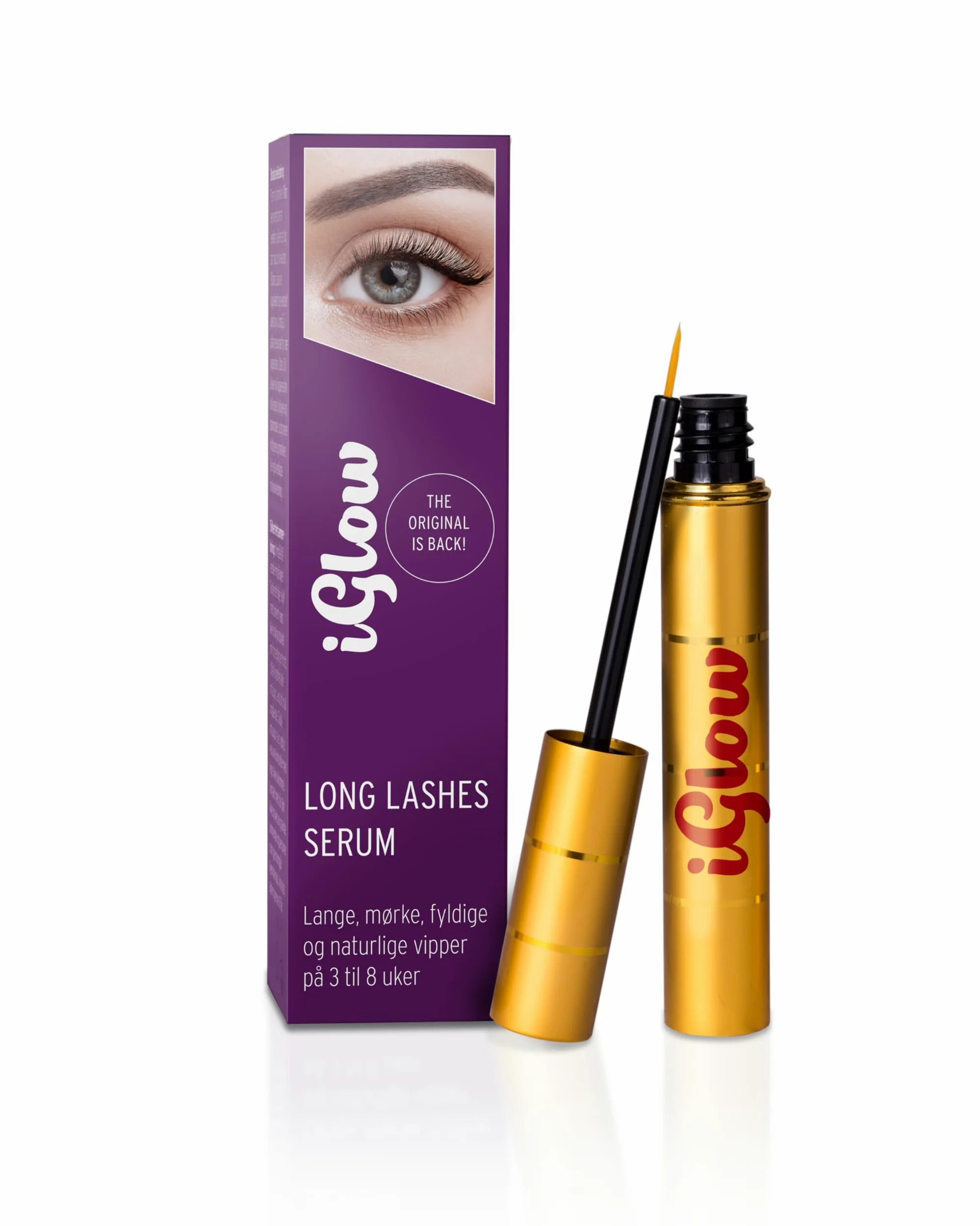 iGlow – Profesjonalne serum do rzęs zapewniające długie rzęsy w ciągu zaledwie 6-8 tygodni | Serum pielęgnacyjne Lash | Serum do wzrostu rzęs | Serum do wzrostu/wydłużania rzęs | Wyprodukowane w
