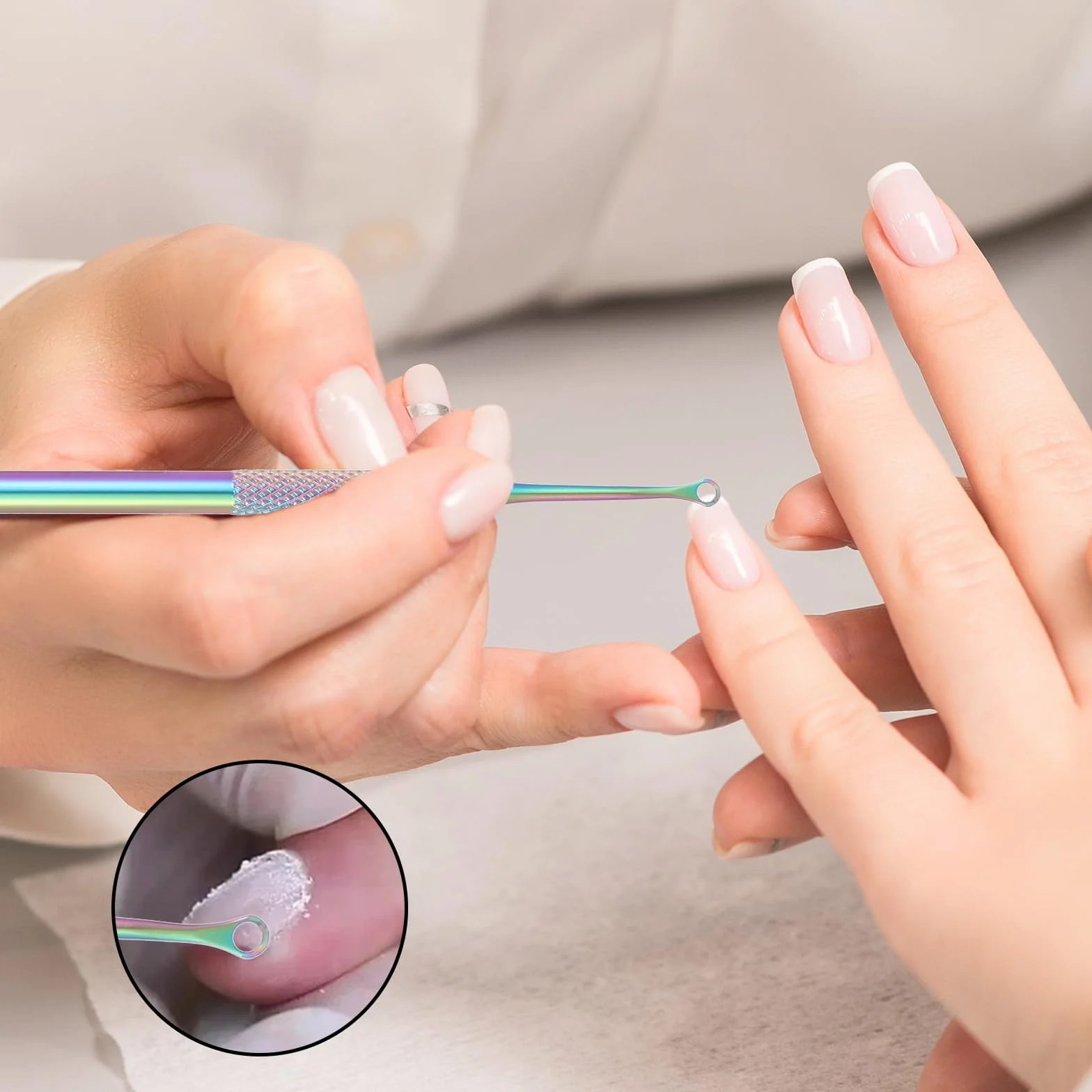 2 szt. trymer do skórek, narzędzie do usuwania skórek, podwójna głowica, narzędzie do usuwania pętli, zestaw do manicure dla profesjonalnych manikiurzystów, do salonu domowego, na loterię