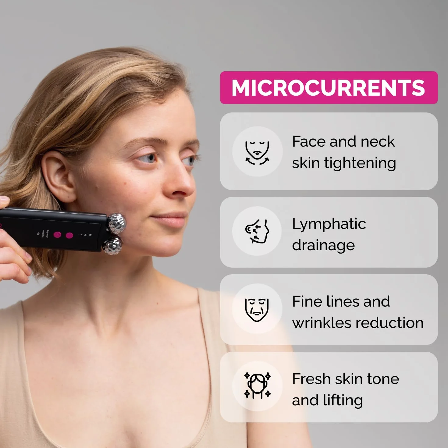 Gess Mamba Ultradźwiękowa Peeling Do Skóry Elektryczny Skin Scrubber Twarzy Oczyszczacz Porów