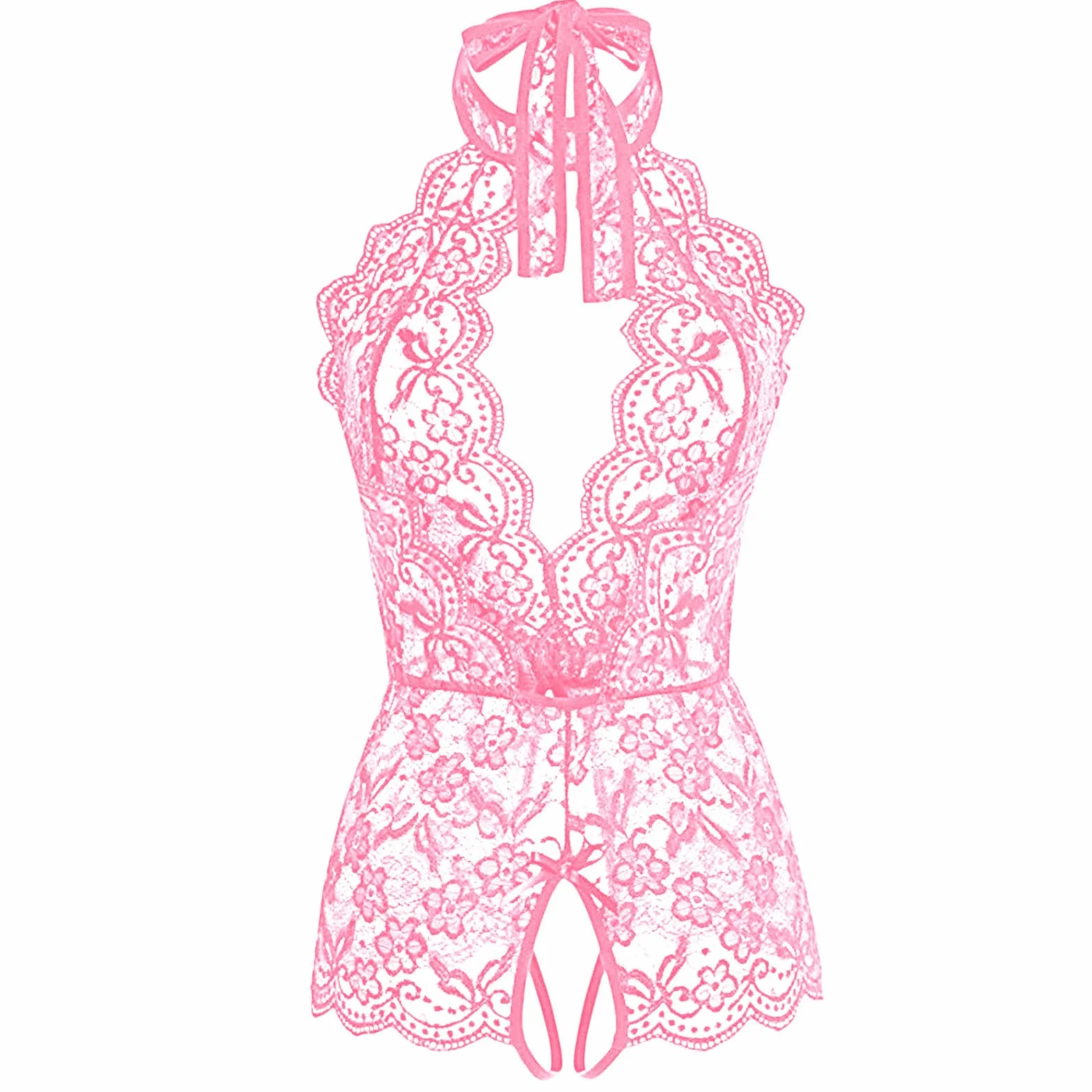 Body dla kobiet seksowna bielizna dla kobiet niegrzeczny zestaw do seksu koronkowy Teddy jednoczęściowa bielizna plus size babydolls seksowna bielizna Boże Narodzenie głęboki dekolt w serek bielizna