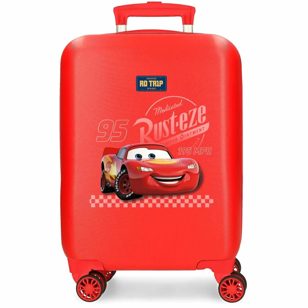 Joumma Disney Cars Trip walizka kabinowa, Czerwone, walizka kabinowa