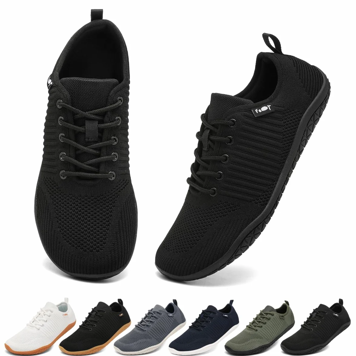 Geweo Buty Barefoot Męskie Damskie – Szerokie Nosek, Zerowy Drop, Oddychające Buty Sportowe i Codzienne, Lekkie Obuwie Minimalistyczne 37-47