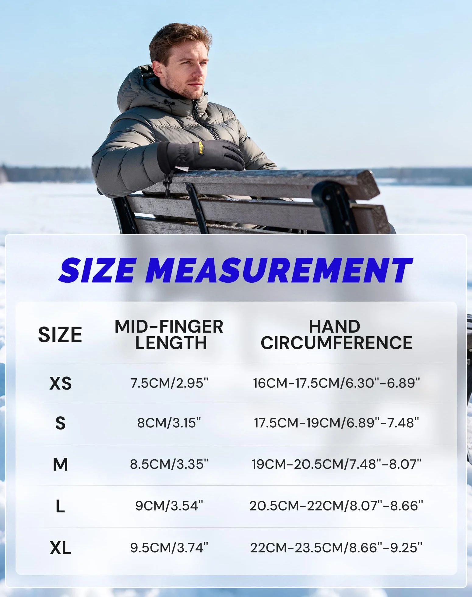 Rękawice zimowe, wodoodporne, narciarskie, śniegowe, dla kobiet, mężczyzn, wiatroszczelne, na zimną pogodę, ciepłe, termiczne, z izolacją premium 3M, do biegania, jazdy, jazdy na rowerze, wędrówek