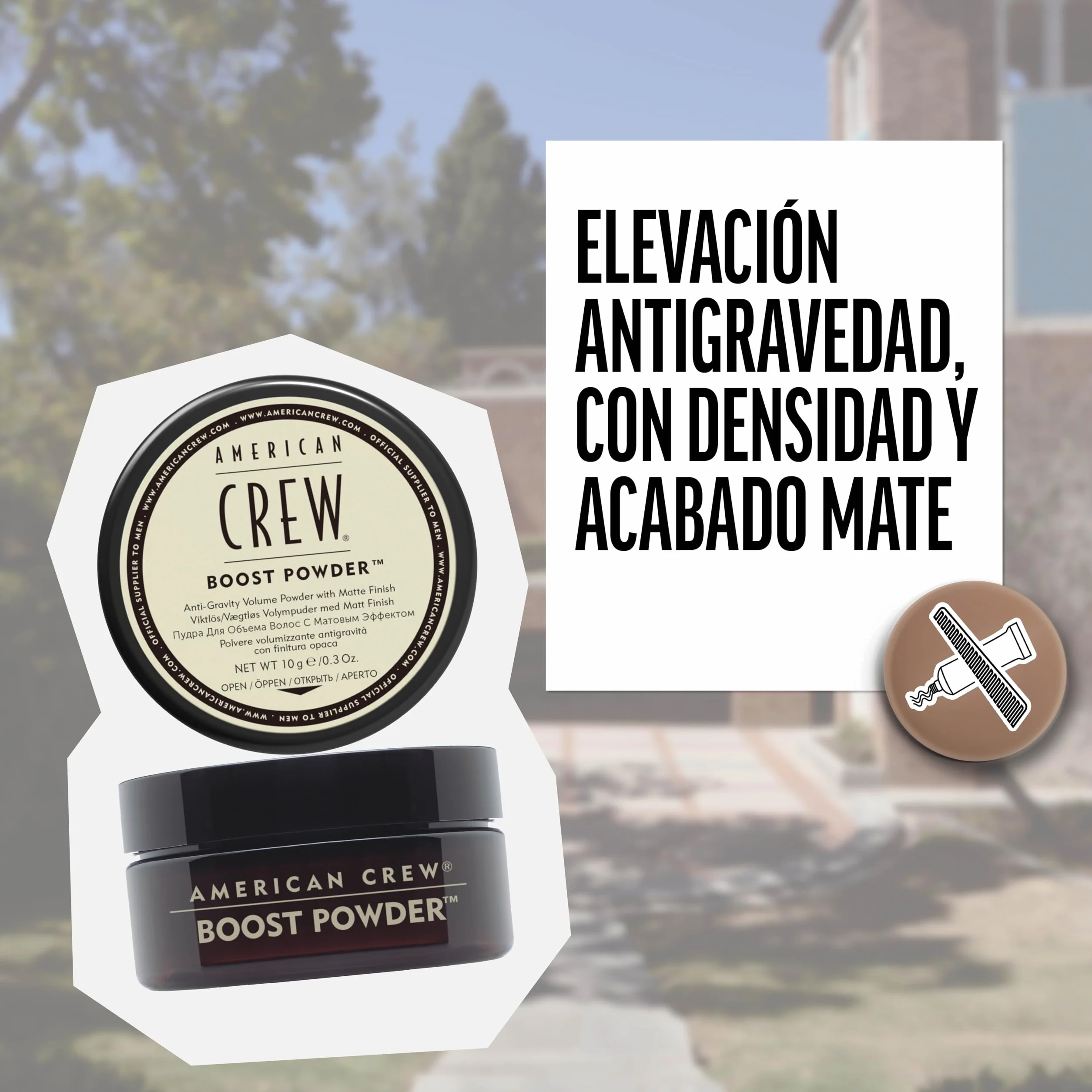 AMERICAN CREW Classic Boost Powder, 20 g, puder do stylizacji dla mężczyzn, produkt do włosów o średniej przyczepności, produkt do stylizacji gęstszych, bardziej przyczepnych włosów i matowego