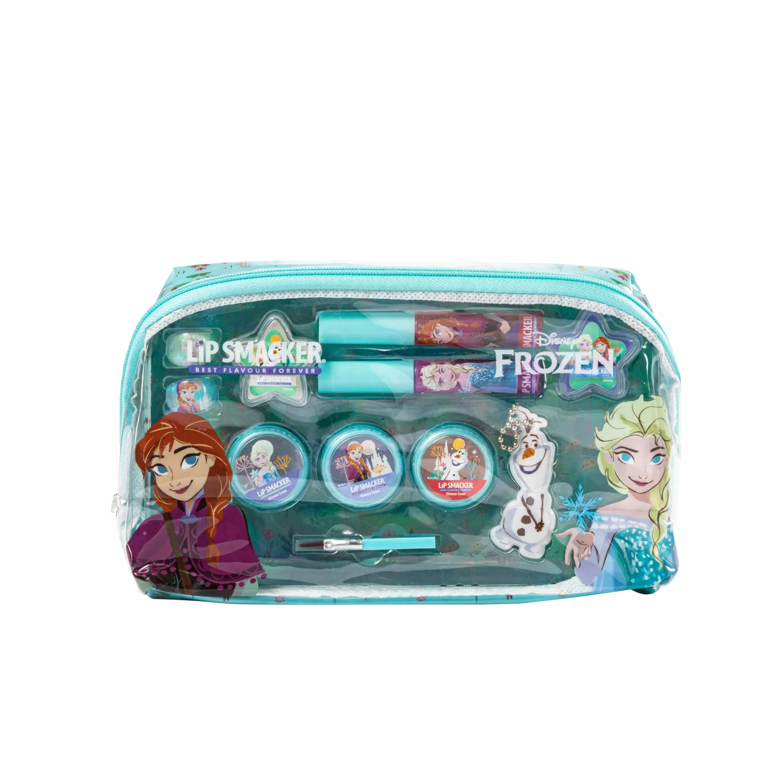 Lip Smacker Frozen Essential Makeup Bag Zestaw do Makijażu Kraina Lodu dla Dziewczynki z Błyszczykiem do Ust