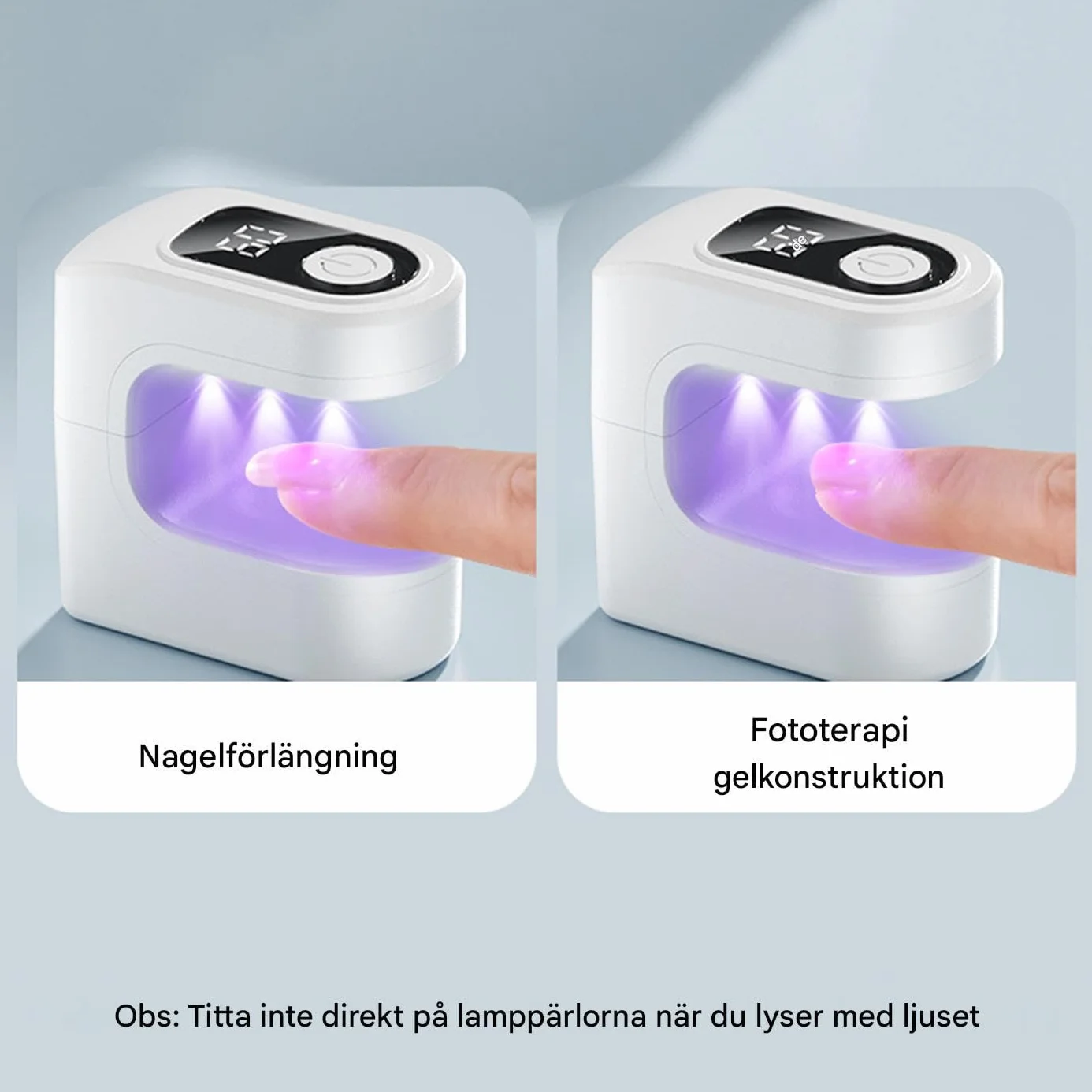 Mini lampa UV do paznokci - suszarka ?elowa z ?adowaniem USB, przeno? lampa do manicure z ustawieniami czasu do salonu podró?y