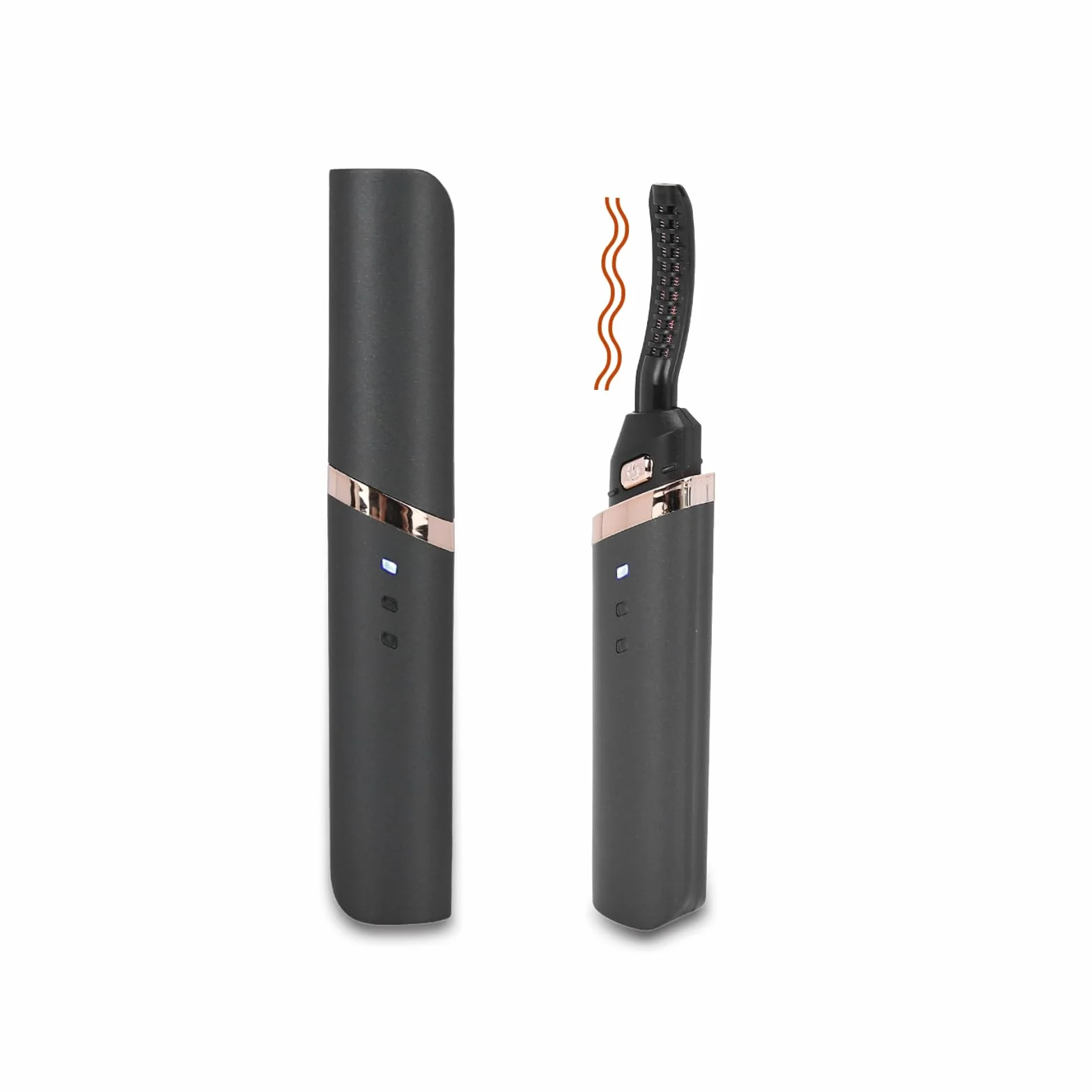 Elektryczna lokówka do rzęs, automatycznie podgrzewana długotrwała lokówka do ładowania USB do rzęs (czarna)