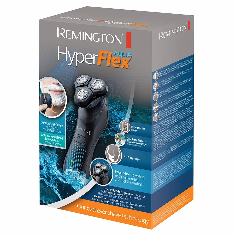 Remington HyperFlex Aqua XR1430 golarka elektryczna rotacyjna bezprzewodowa golenie na sucho i mokro