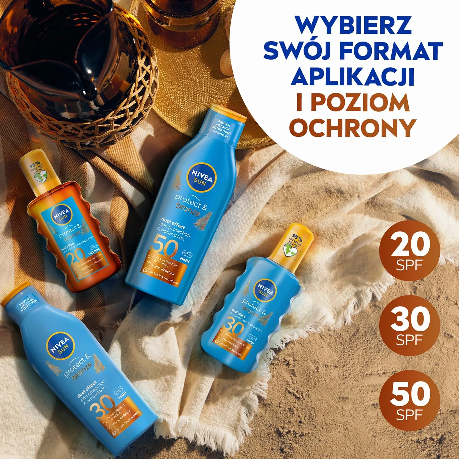 NIVEA SUN Balsam do opalania aktywujący naturalną opaleniznę SPF 30 200 ml