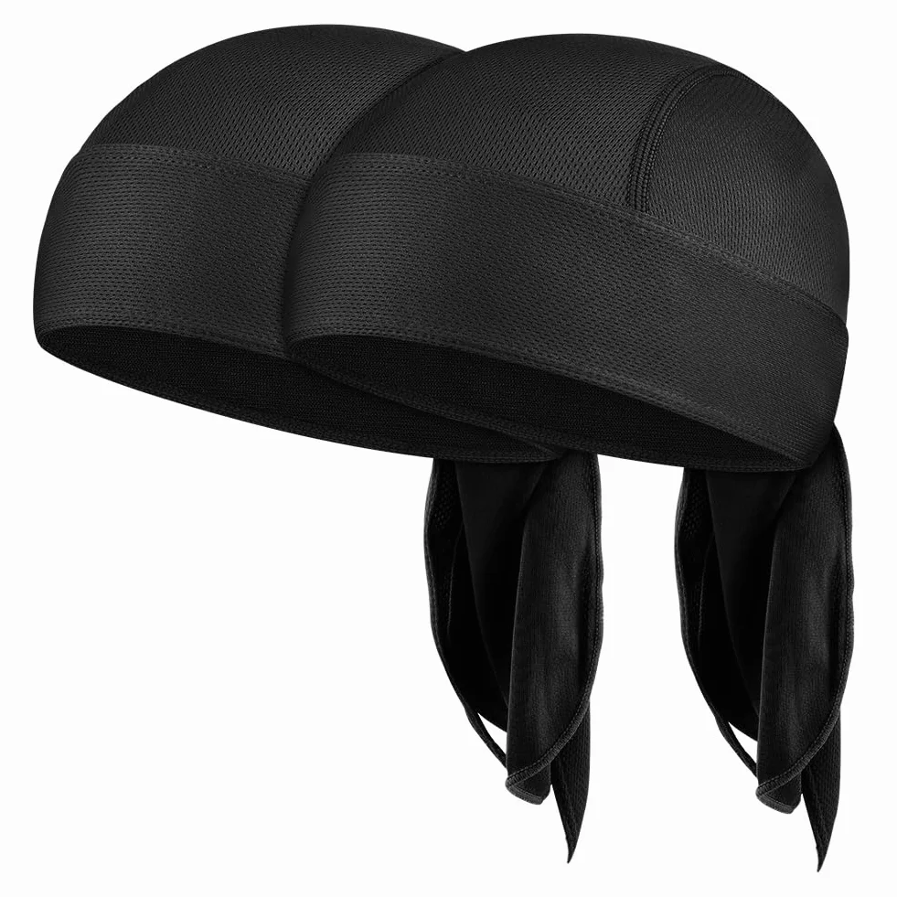 Bandana czapka rowerowa, szybkoschnąca, oddychająca czapka piracka, sportowa bandana czapka motocyklowa dla rowerzystów i kobiet, elastyczna zapobiegająca poceniu się, szybkoschnące