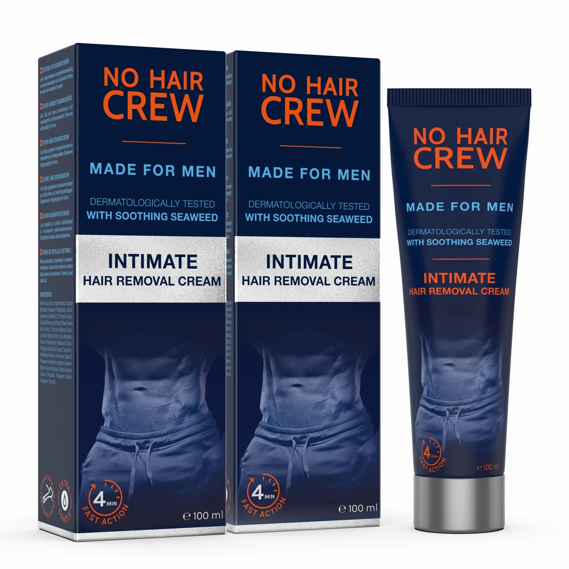 NO HAIR CREW Krem do Depilacji Intymnej dla Mężczyzn 2 x 100 ml – Oryginał