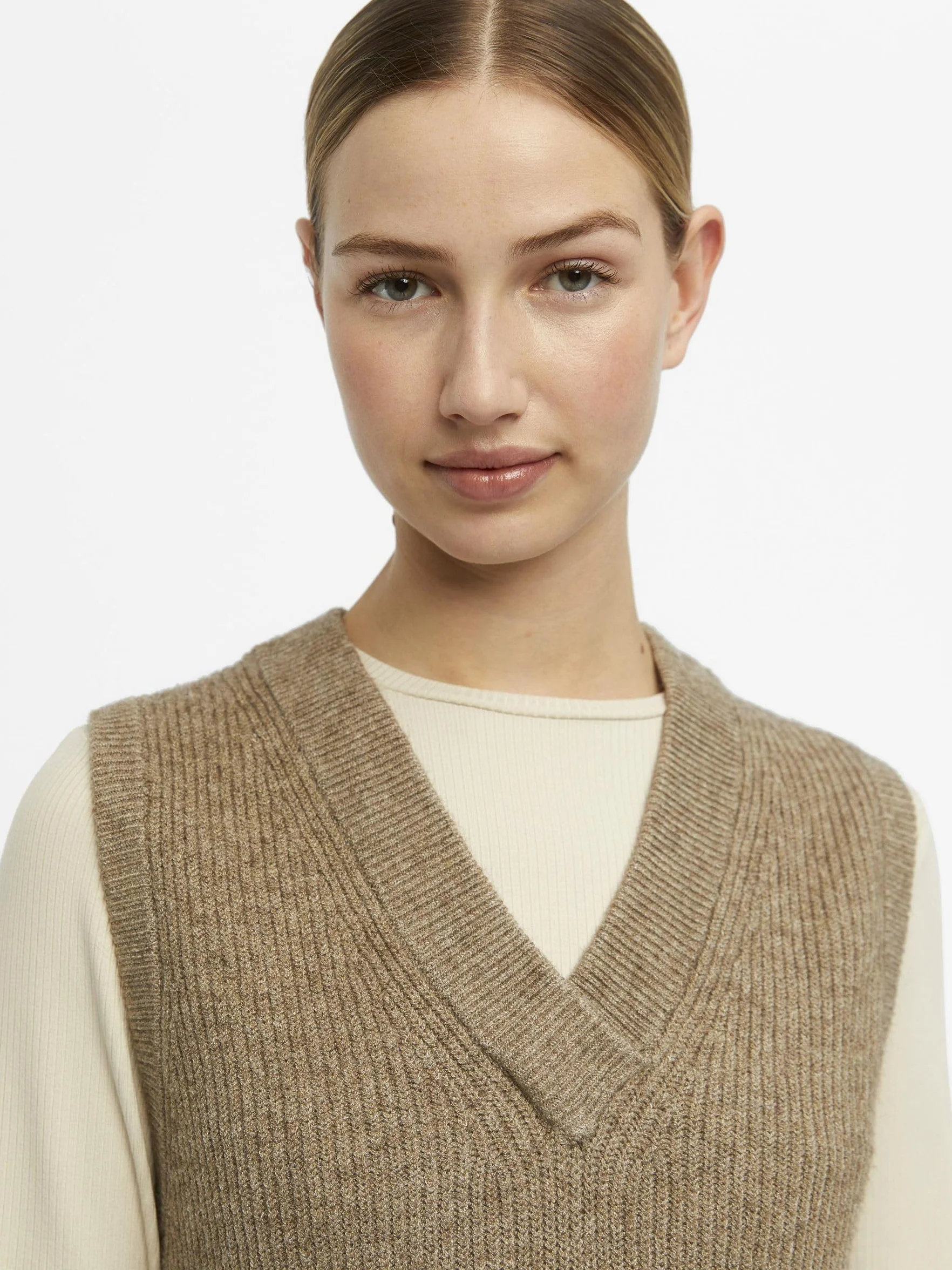 Object Kamizelko sweter Kobiety Objmalena S/L Knit Waistcoat Noos