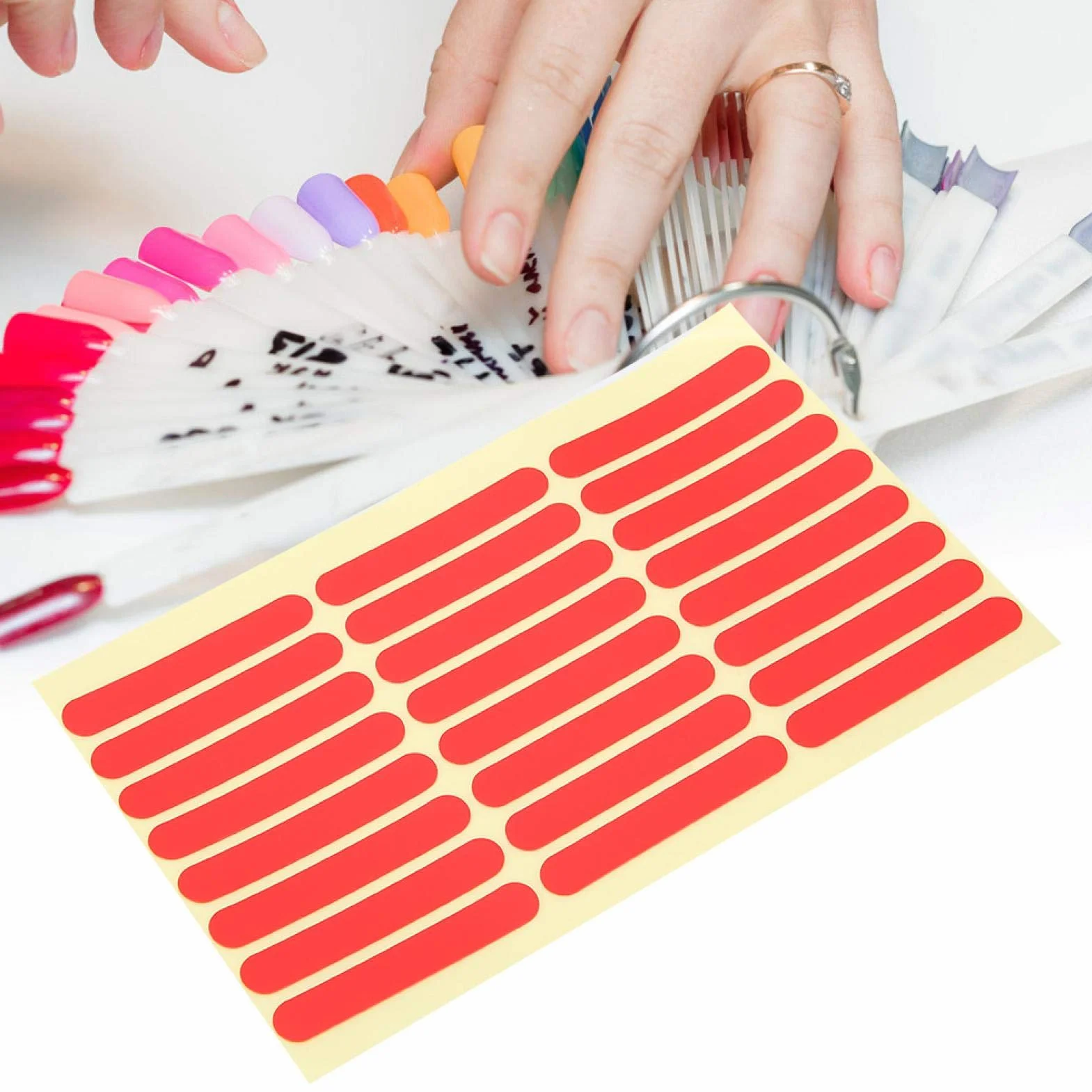 3pcs Nail Art Double-Sided Tape Nail Tip Display Double-Sided Adhesive Manicure Tool Fake Nails Display Stand for Nail Salon