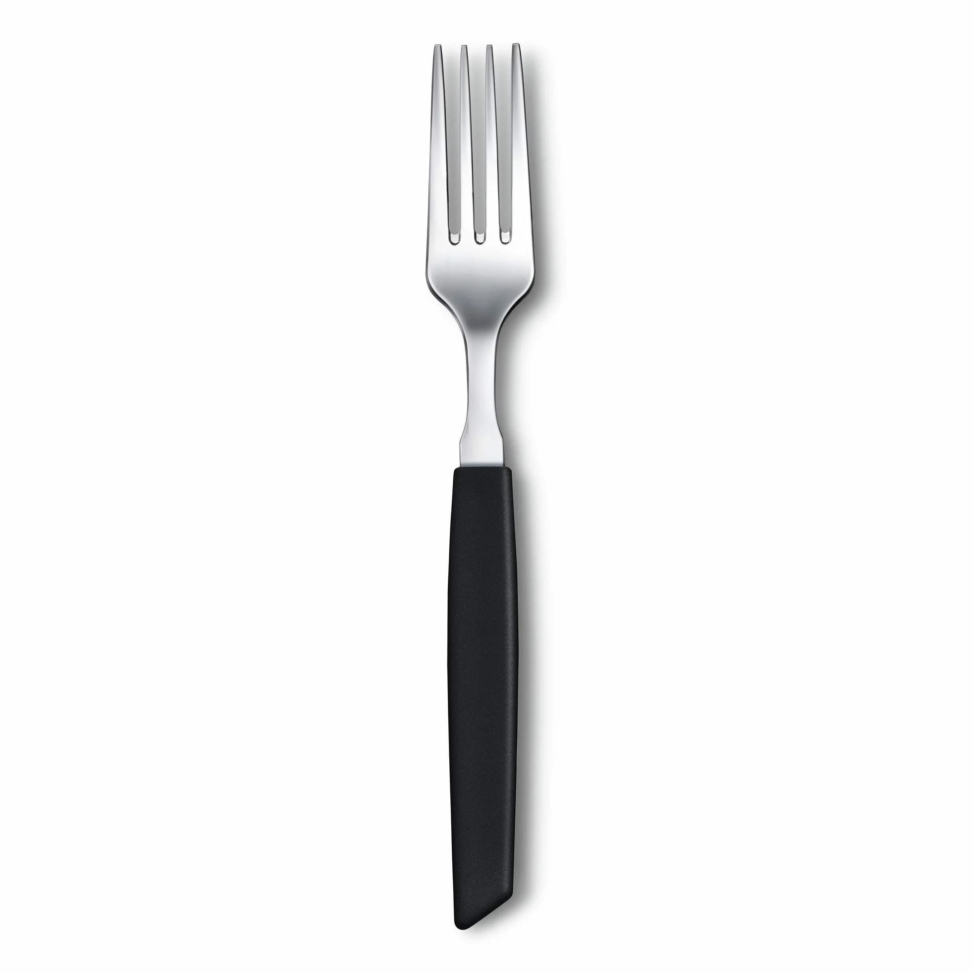 Victorinox Swiss Modern zestaw sztućców dla 6 osób, 12-częściowy, w zestawie ostre noże do steków ze szlifem falistym, uchwyty z tworzywa sztucznego, czarny