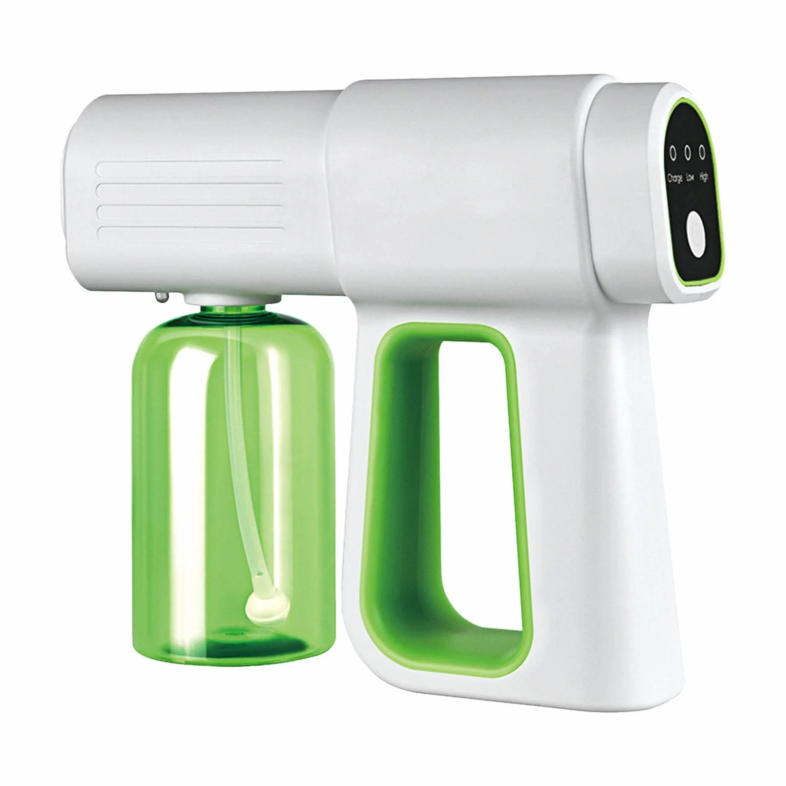 Nano pistolet parowy z ładowaniem USB z niebieskim | elektryczna zamgławiarka do domowego biura | 2600 mAh 380 ml - zielony