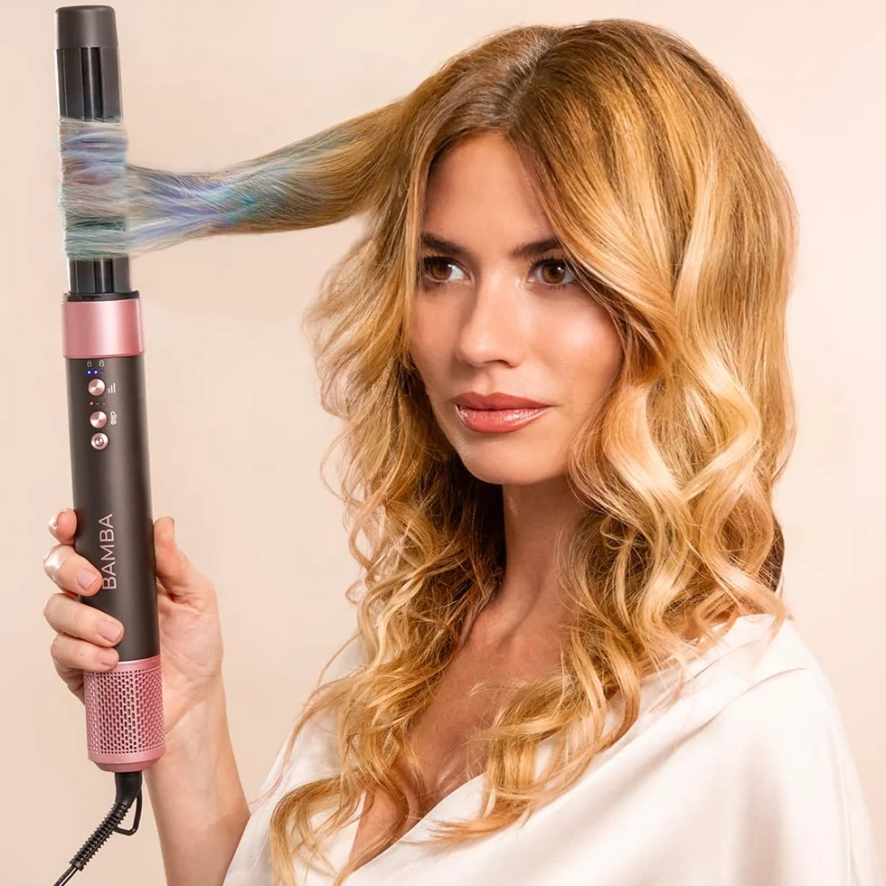 Cecotec - Brosse Soufflante CeramicCare AirGlam Black 1400 W, technologia Coanda, 3 prędkości, 3 temperatury, inteligentna kontrola ciepła, 110 000 obr./min