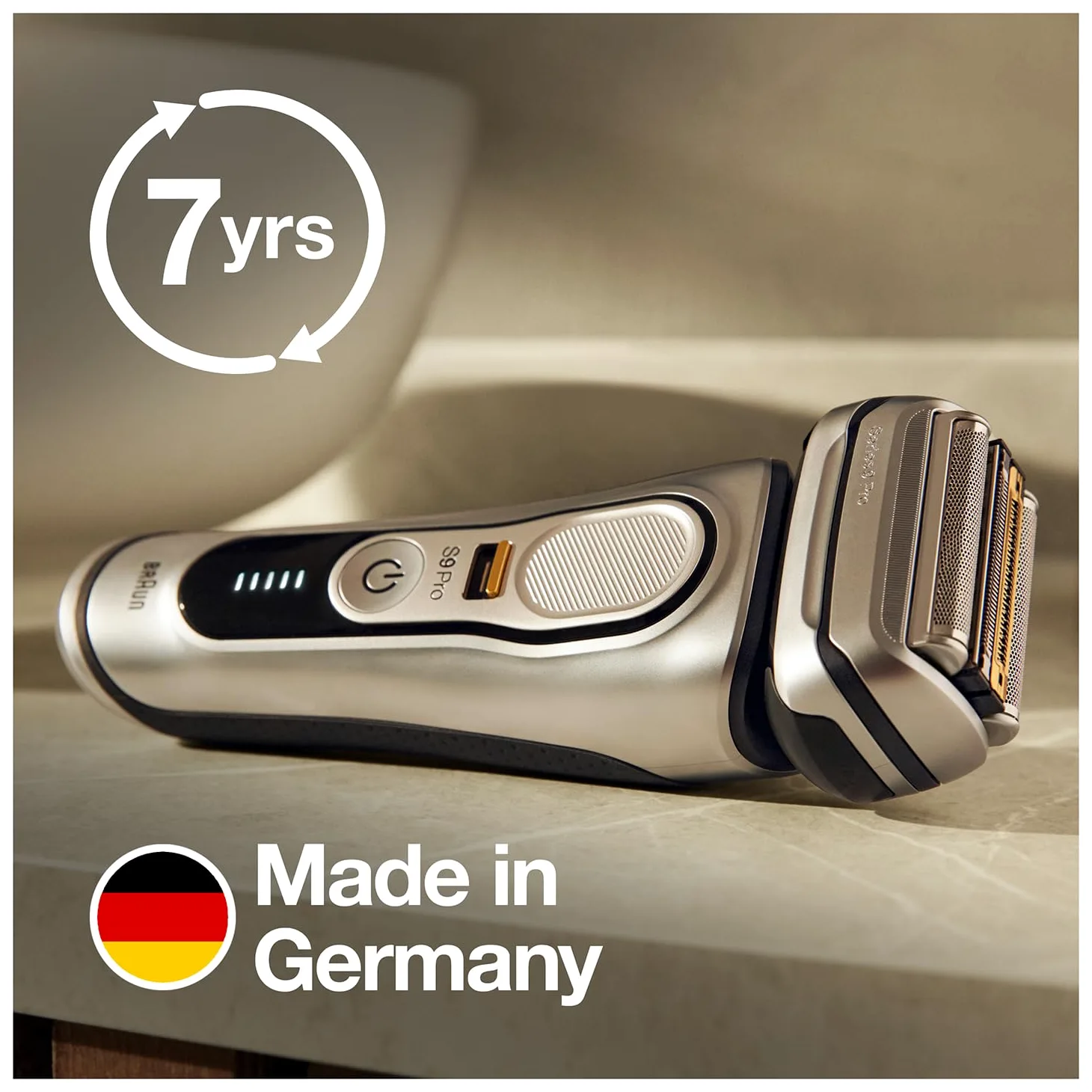 Braun Series 9 7500435218238 Trymer do Brody, Srebrny