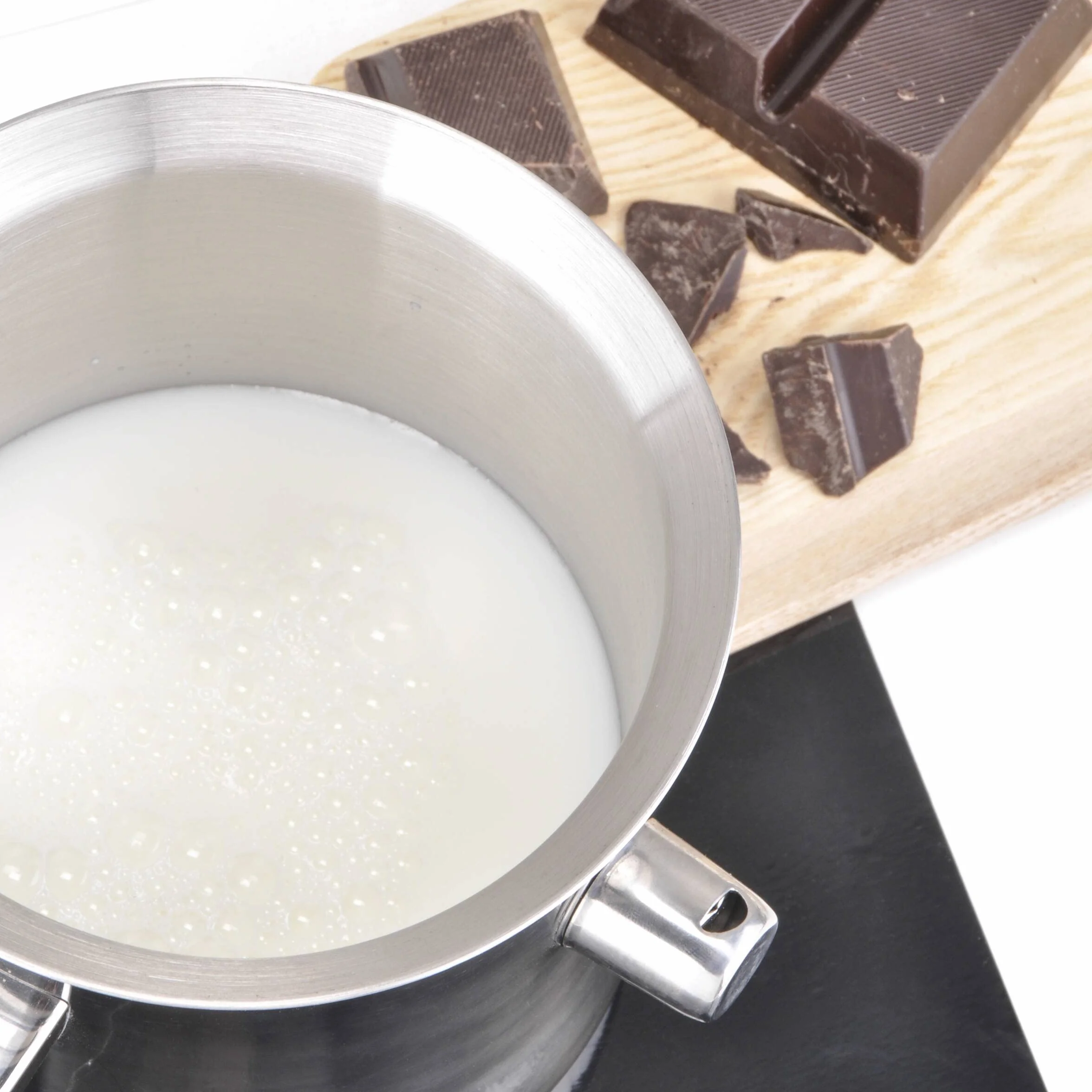 Haushalt International Doniczka na mleko na wolnym ogniu, słoik 1,2 l/podwójna ściana