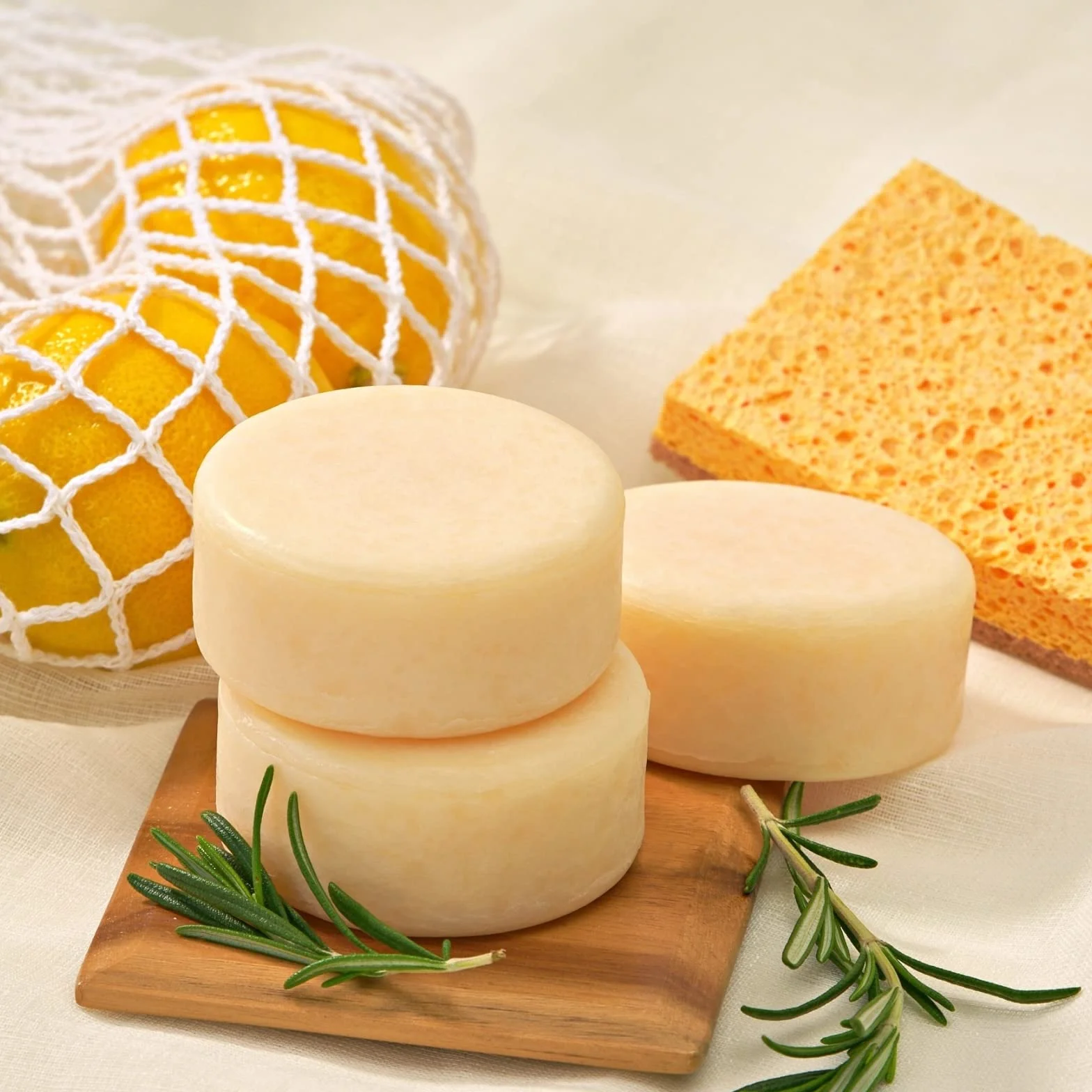 Zero Waste naturalne mydło do naczyń, opakowanie zbiorcze 3 bary - wszystkie naturalne organiczne stałe mydło w kostkach - wegańskie materiały do mycia naczyń - przyjazne dla środowiska opakowanie bez
