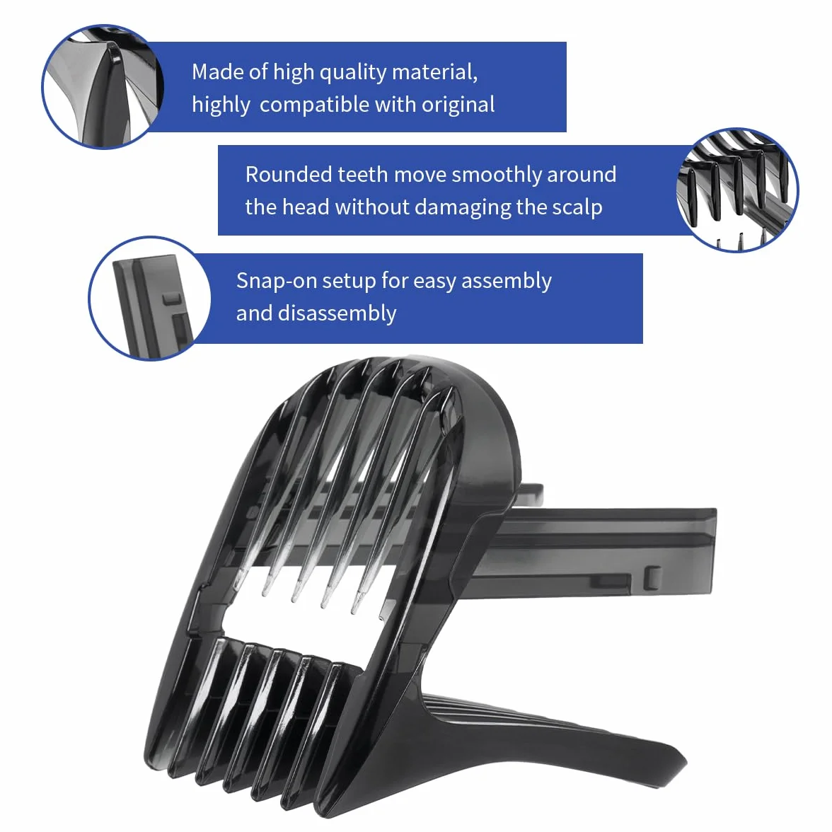 YanBan Zapasowy grzebień kompatybilny z Philips Hair Clipper HC3400 HC3410 HC3420 HC3422 HC3426 HC5410 HC5440 HC5442 HC5446 HC5447 HC5450 7452, dla dorosłych