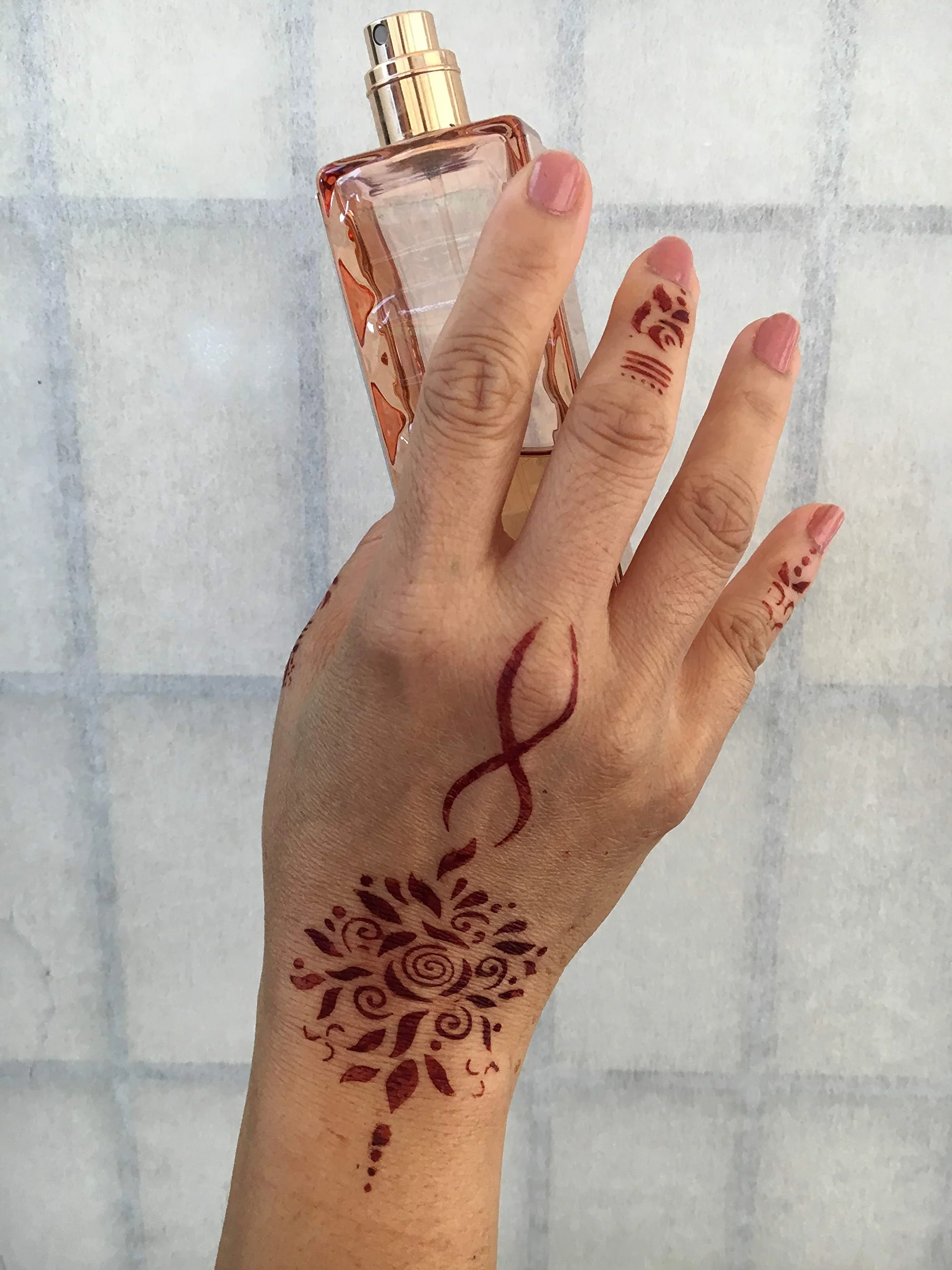 Szablony do tatuażu Henna 10 arkuszy zestaw