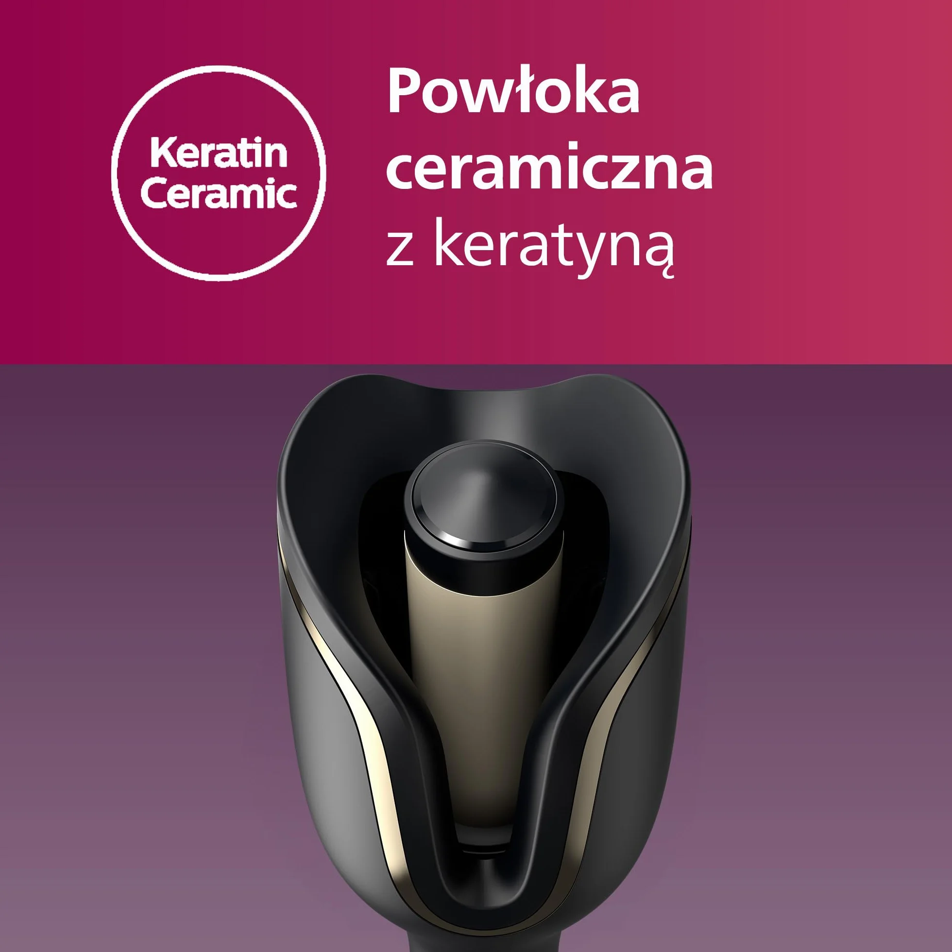 Philips Lokówka Auto Curler z serii 8000 BHB876/00, 27 opcji stylizacji, czarna