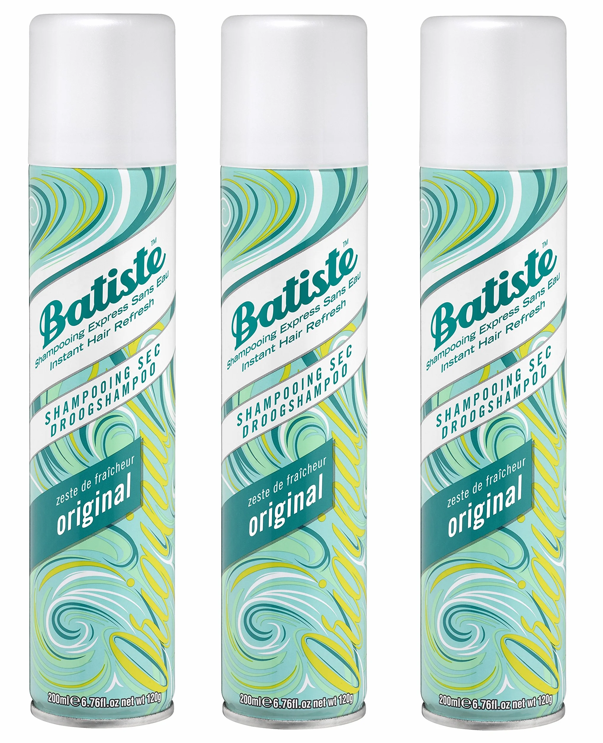 Batiste Suchy szampon Original - 200 ml - zestaw 3 szt