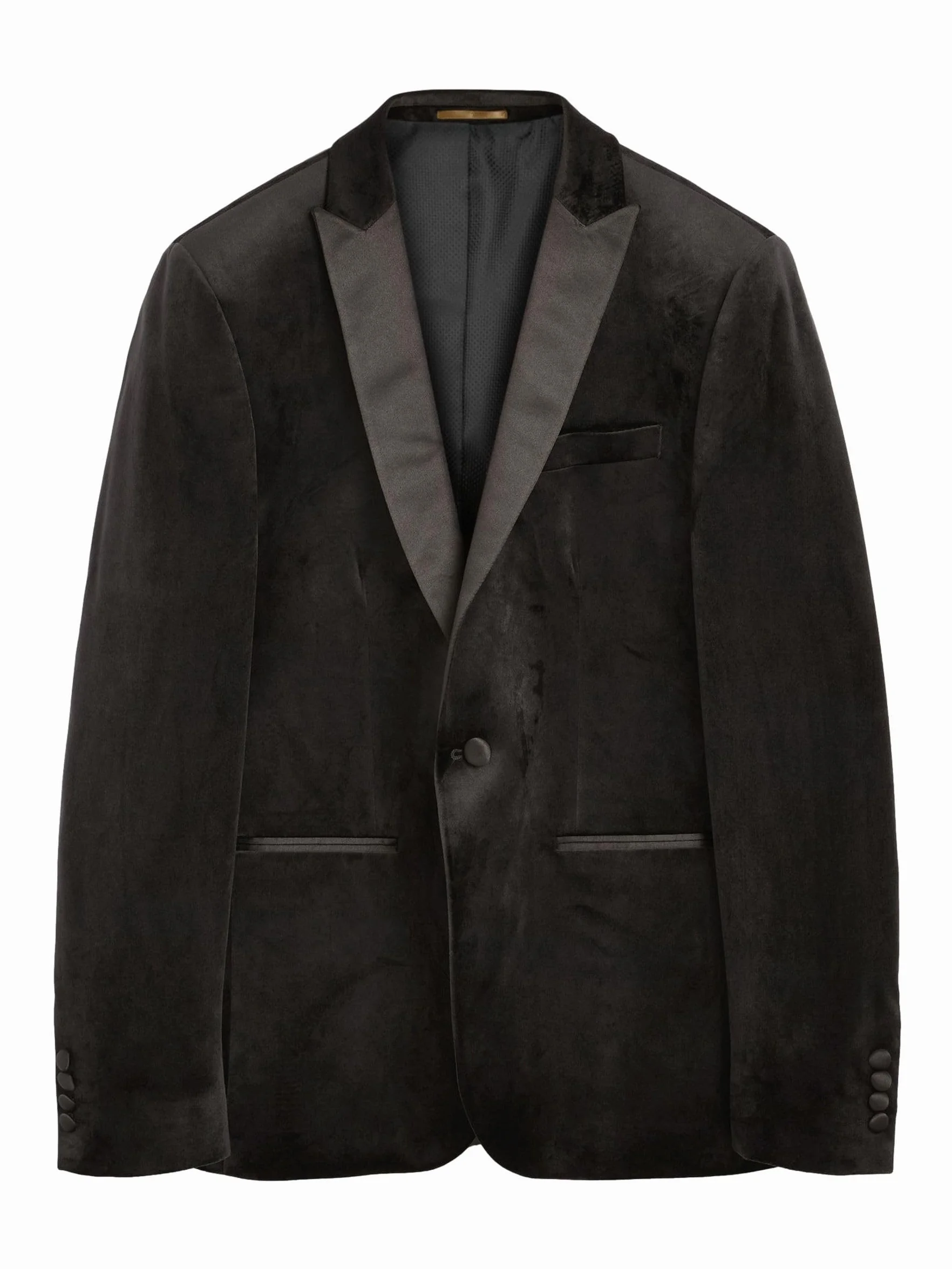 NEXT Mężczyźni Aksamitna marynarka typu blazer o dopasowanym kroju