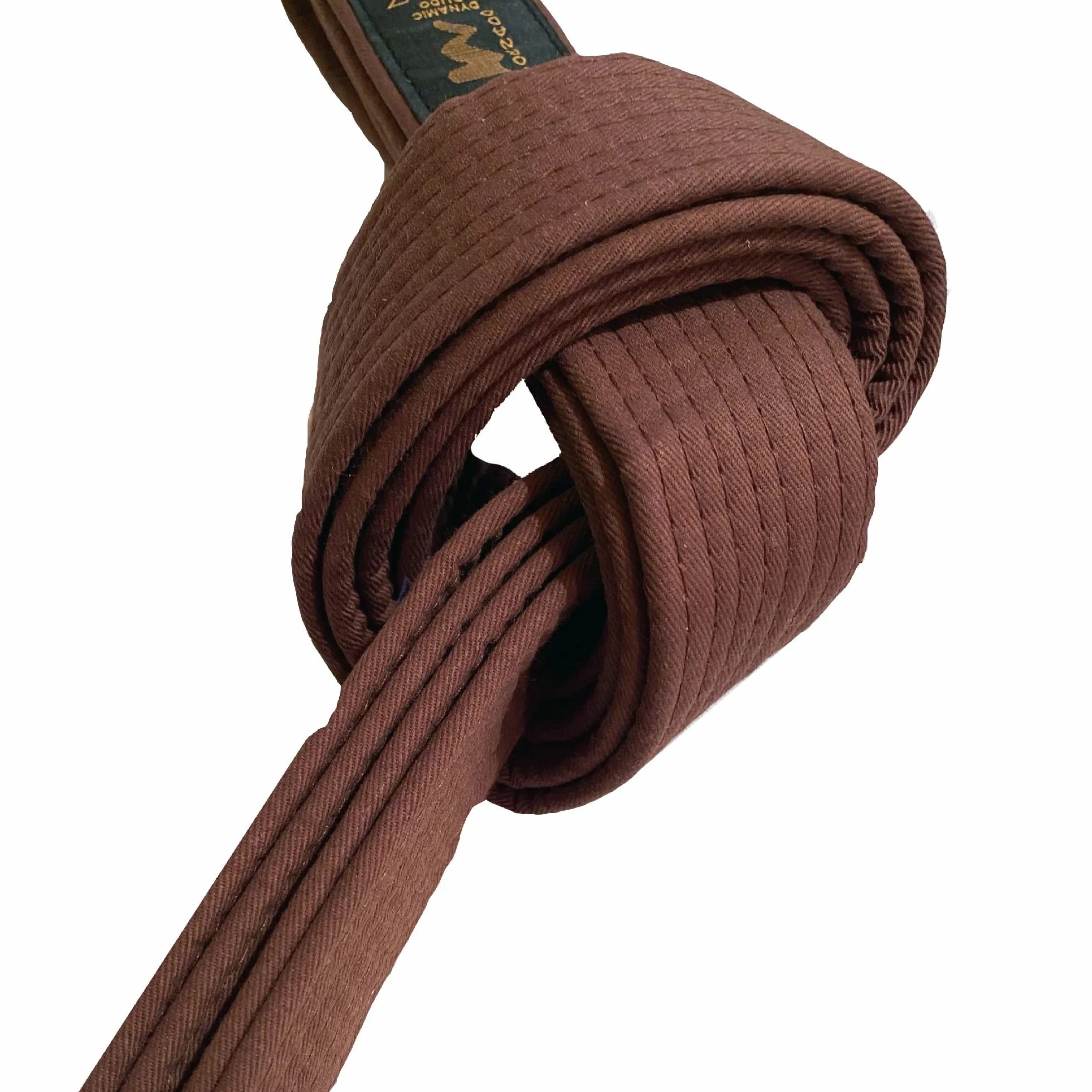 Pasek do sportów walki - brązowy 330 cm długości, 4 cm szerokości - karate, judo, taekwondo, jujutsu, kickboxing, ninjutsu, brązowy