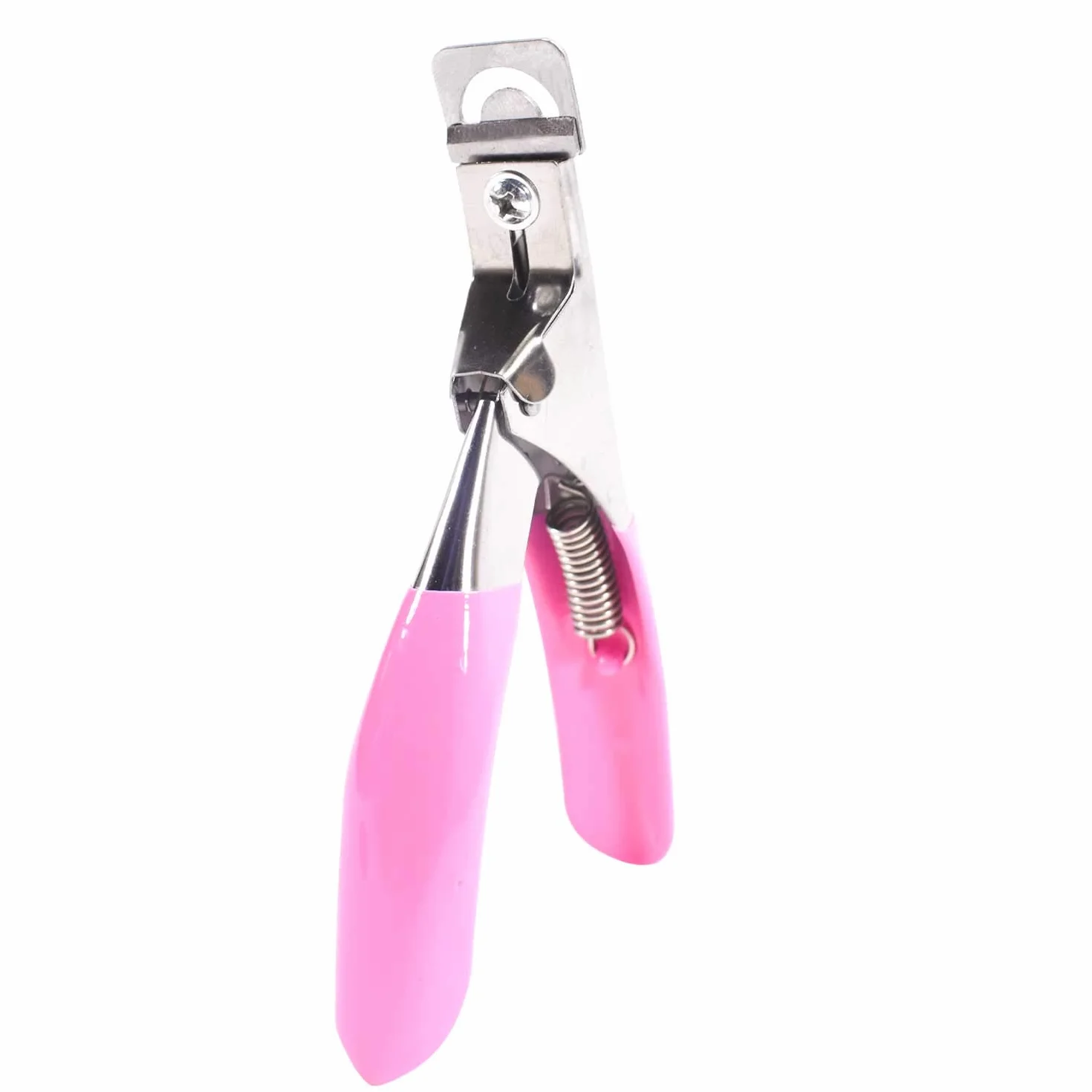 TRIXES Obcinacz do paznokci – sztuczny akrylowy obcinacz do paznokci – profesjonalny obcinacz do paznokci – manicure DIY lub akcesoria kosmetyczne do salonu – kolor różowy